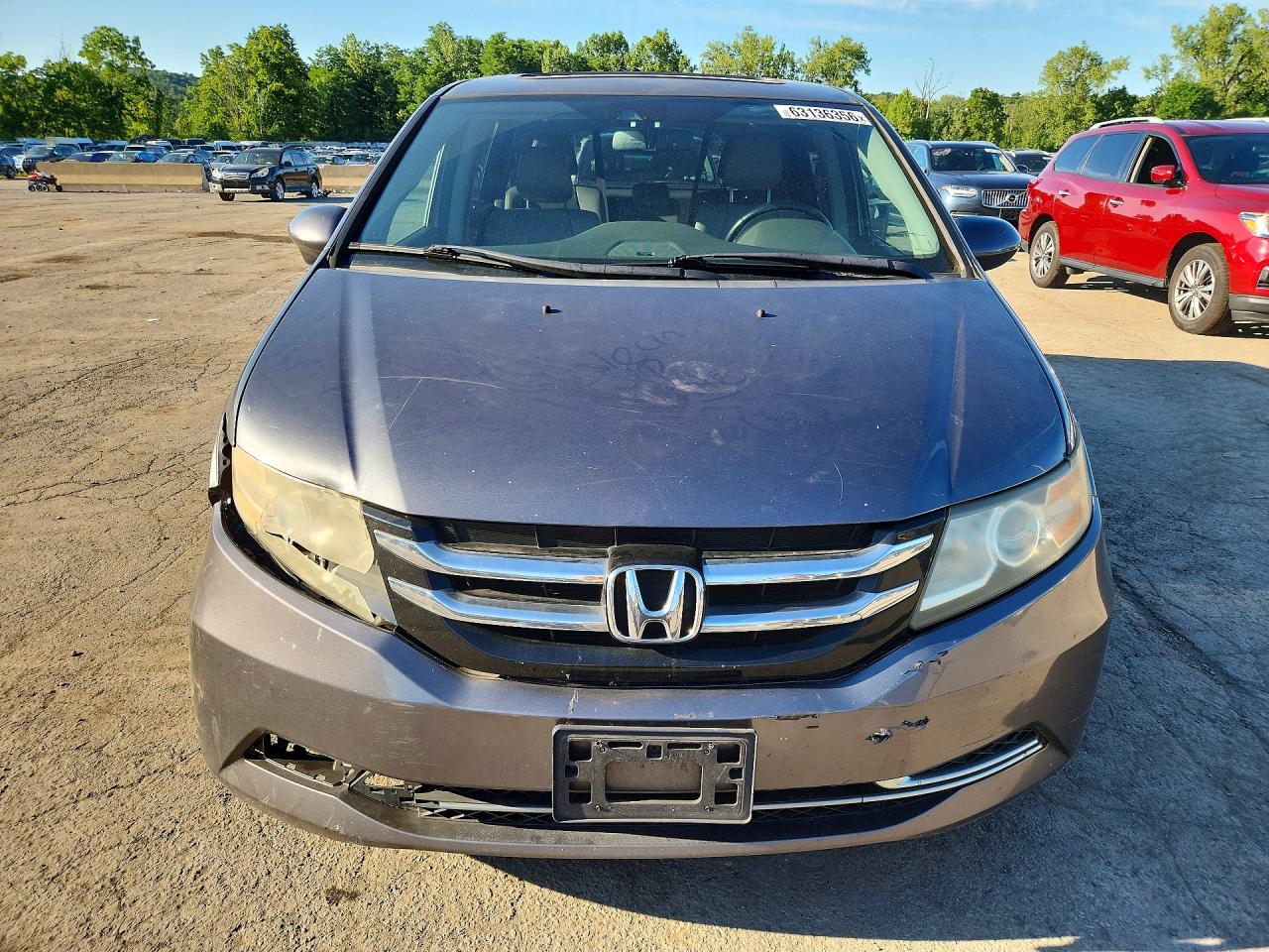 2014 Honda Odyssey Exl Серый vin: 5FNRL5H6XEB057819
