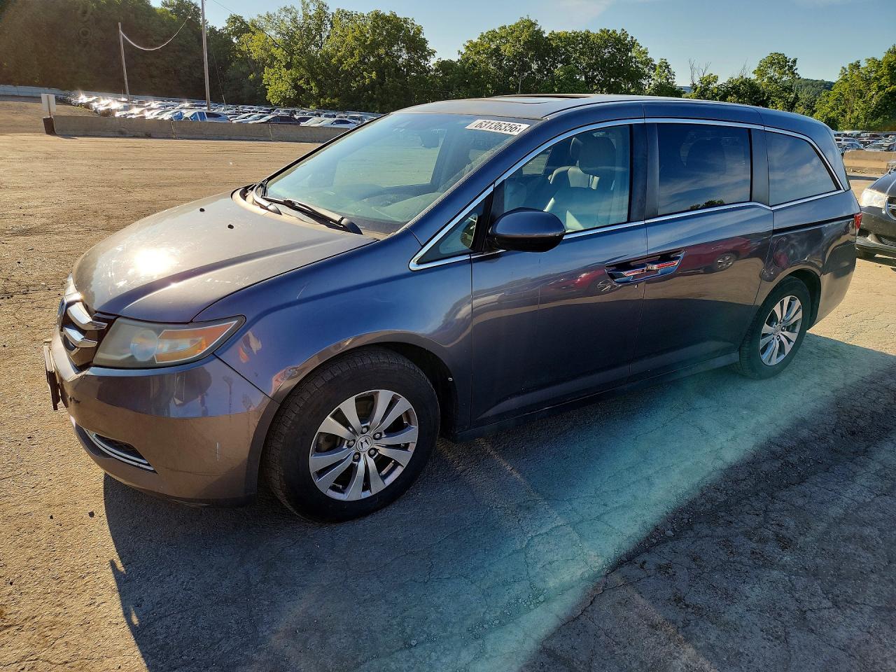 2014 Honda Odyssey Exl Gray vin: 5FNRL5H6XEB057819
