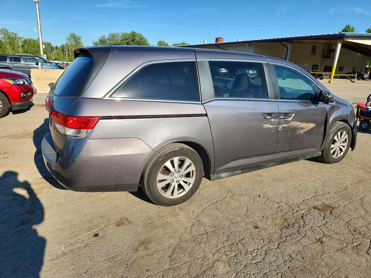 2014 Honda Odyssey Exl Серый vin: 5FNRL5H6XEB057819