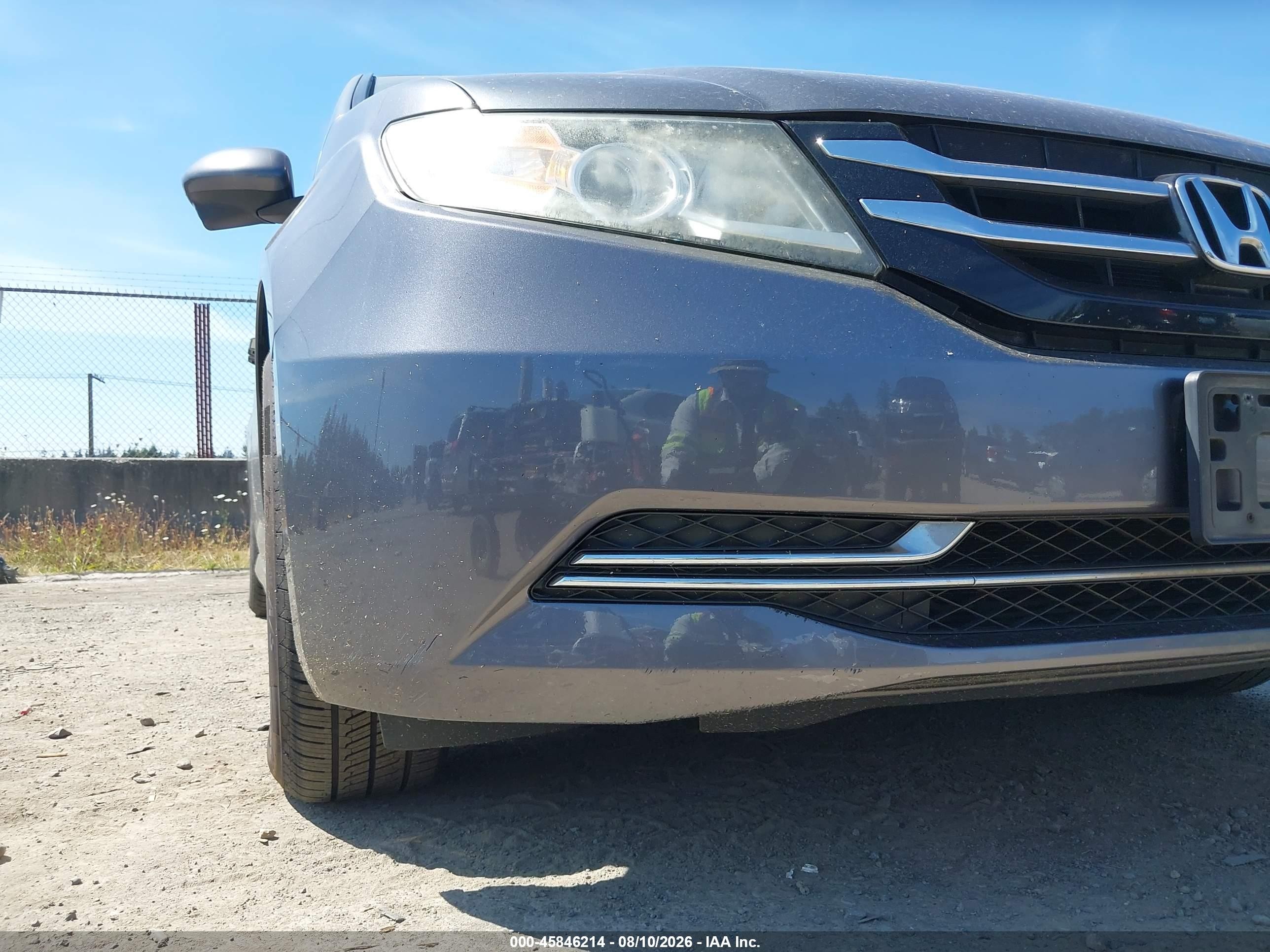 2014 Honda Odyssey Ex-l Gray vin: 5FNRL5H6XEB061031