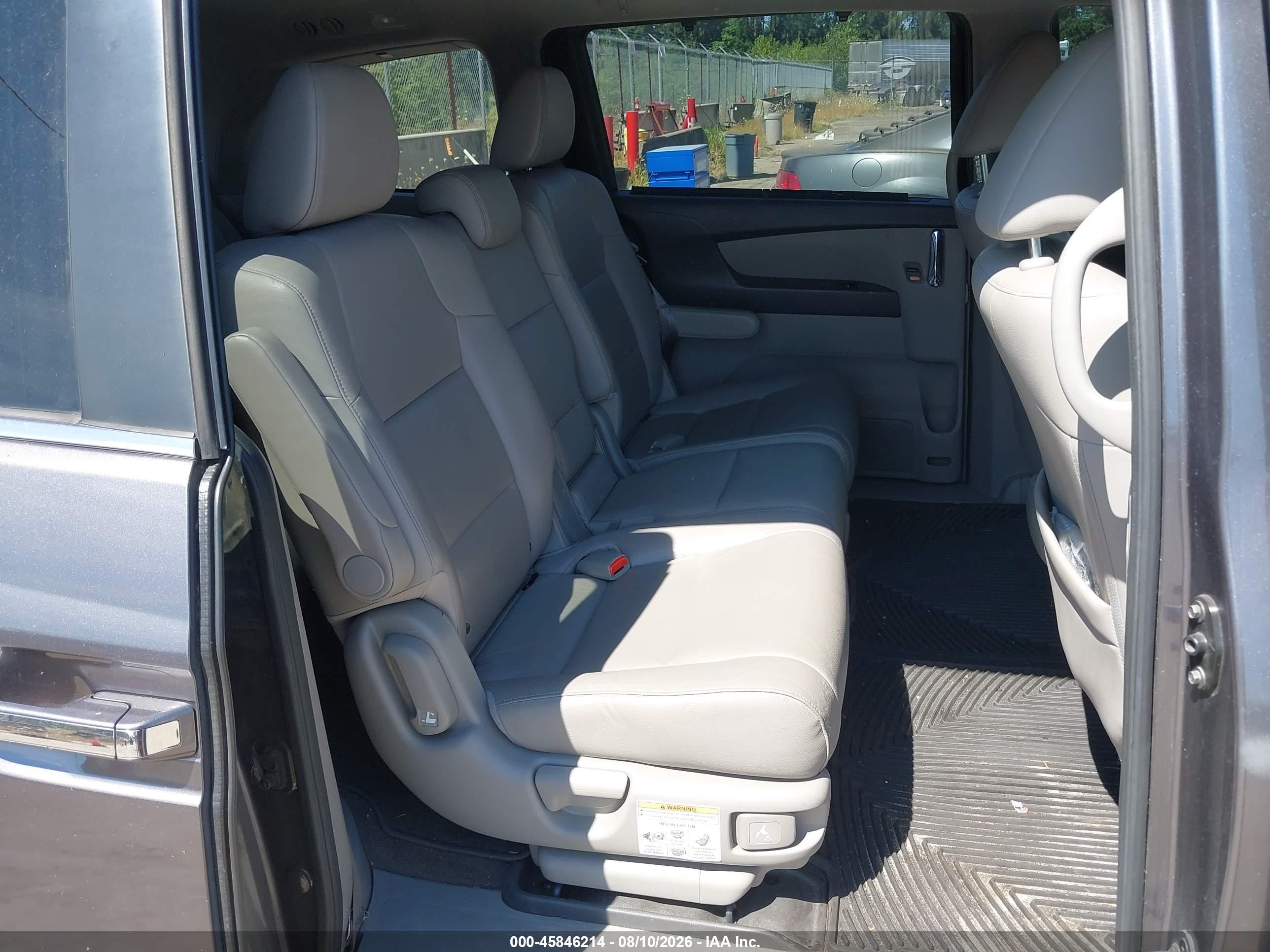 2014 Honda Odyssey Ex-l Gray vin: 5FNRL5H6XEB061031