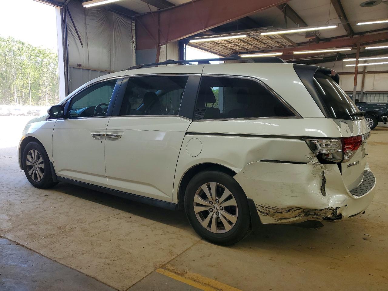 2014 Honda Odyssey Exl White vin: 5FNRL5H6XEB064124