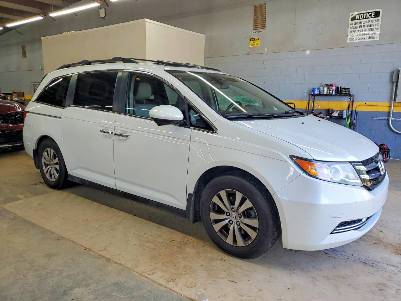 2014 Honda Odyssey Exl White vin: 5FNRL5H6XEB064124