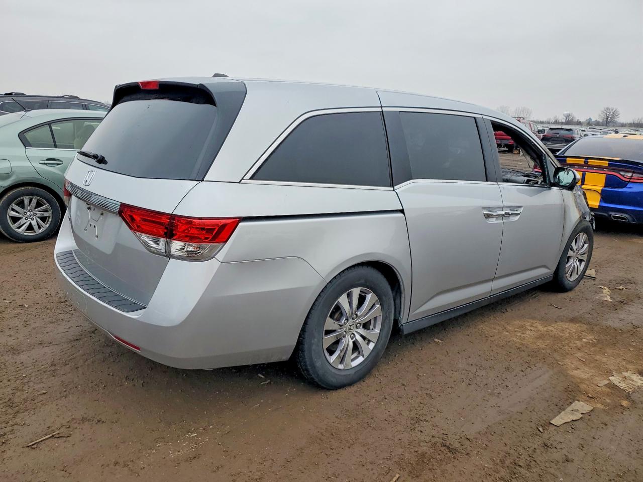 2014 Honda Odyssey Exl Silver vin: 5FNRL5H6XEB066049
