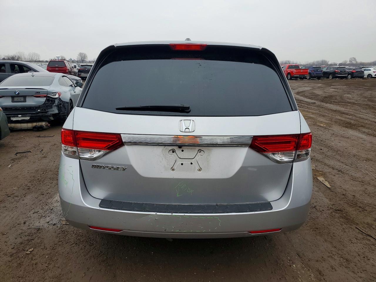 2014 Honda Odyssey Exl Silver vin: 5FNRL5H6XEB066049