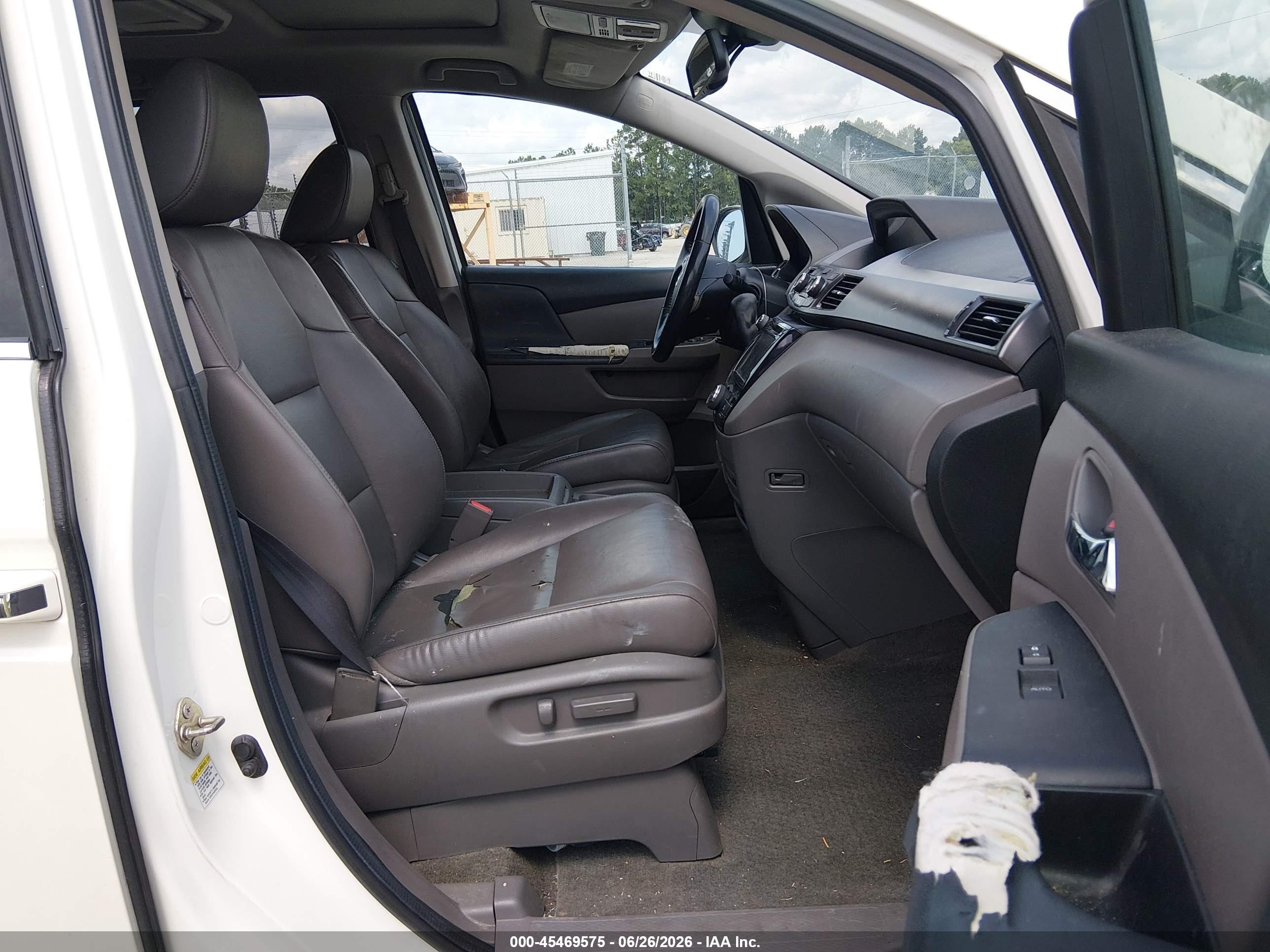 2014 Honda Odyssey Ex-l Белый vin: 5FNRL5H6XEB076886