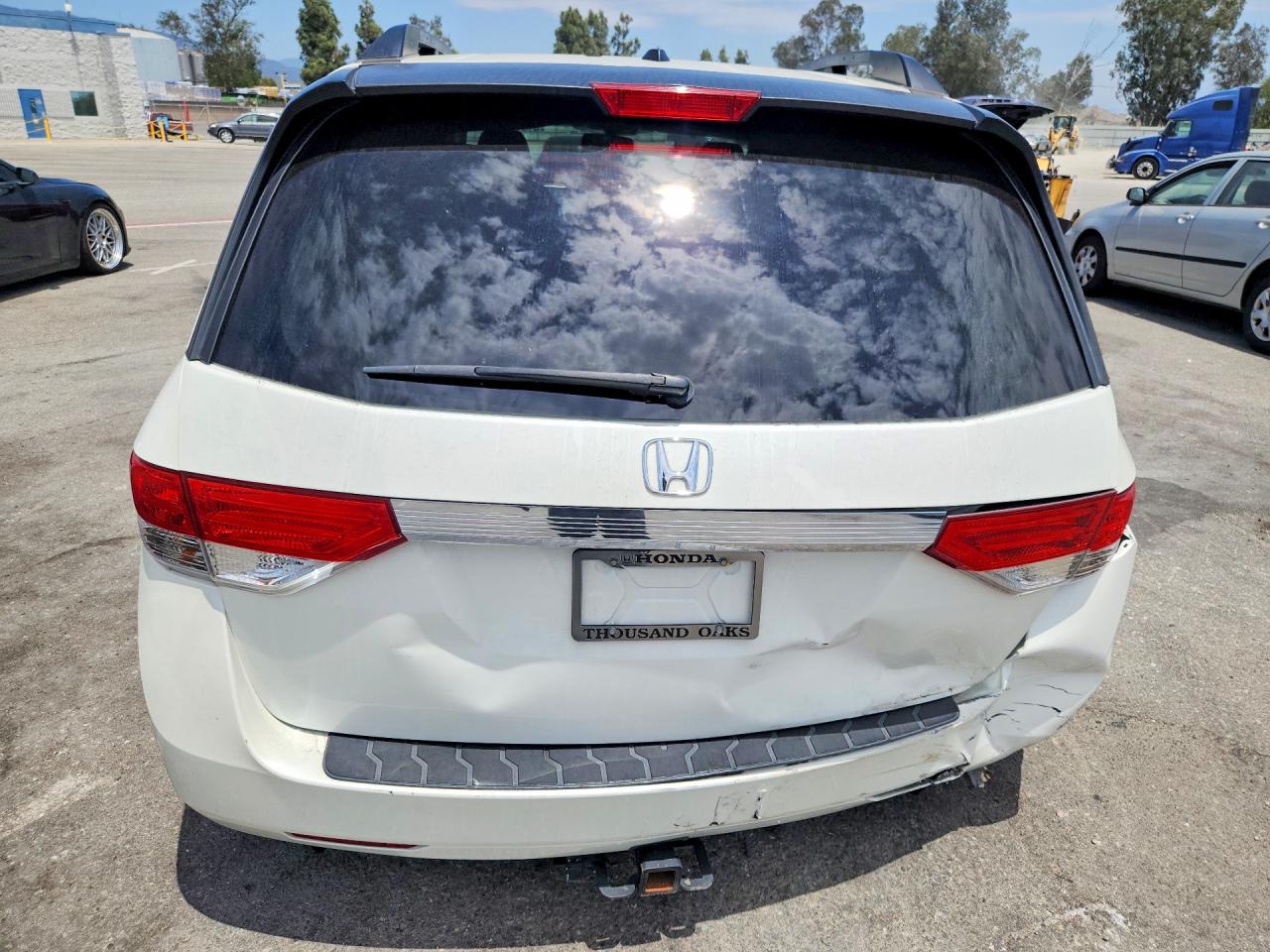 2014 Honda Odyssey Exl Белый vin: 5FNRL5H6XEB086477