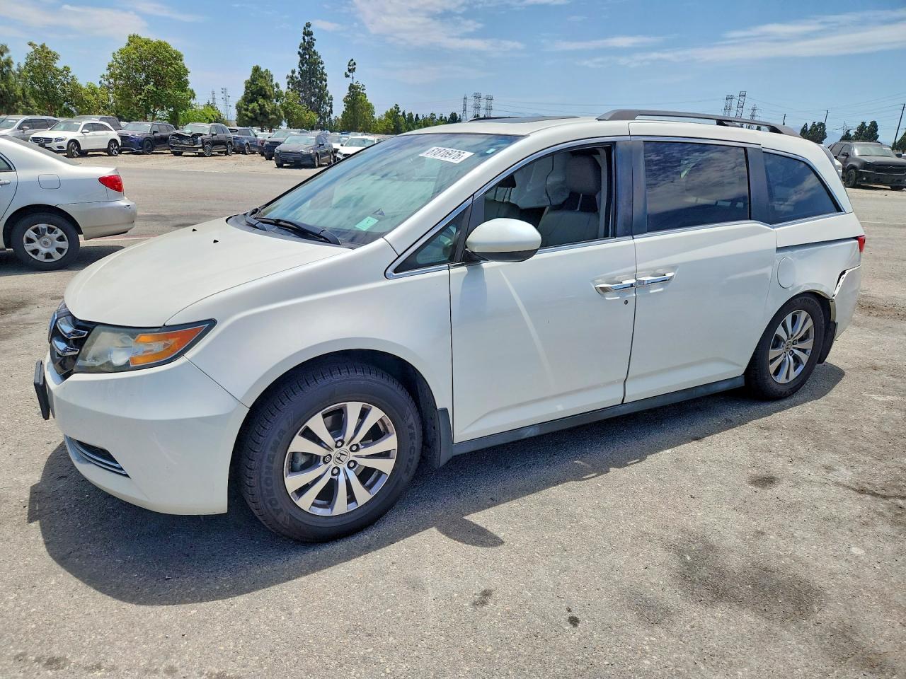 2014 Honda Odyssey Exl Белый vin: 5FNRL5H6XEB086477
