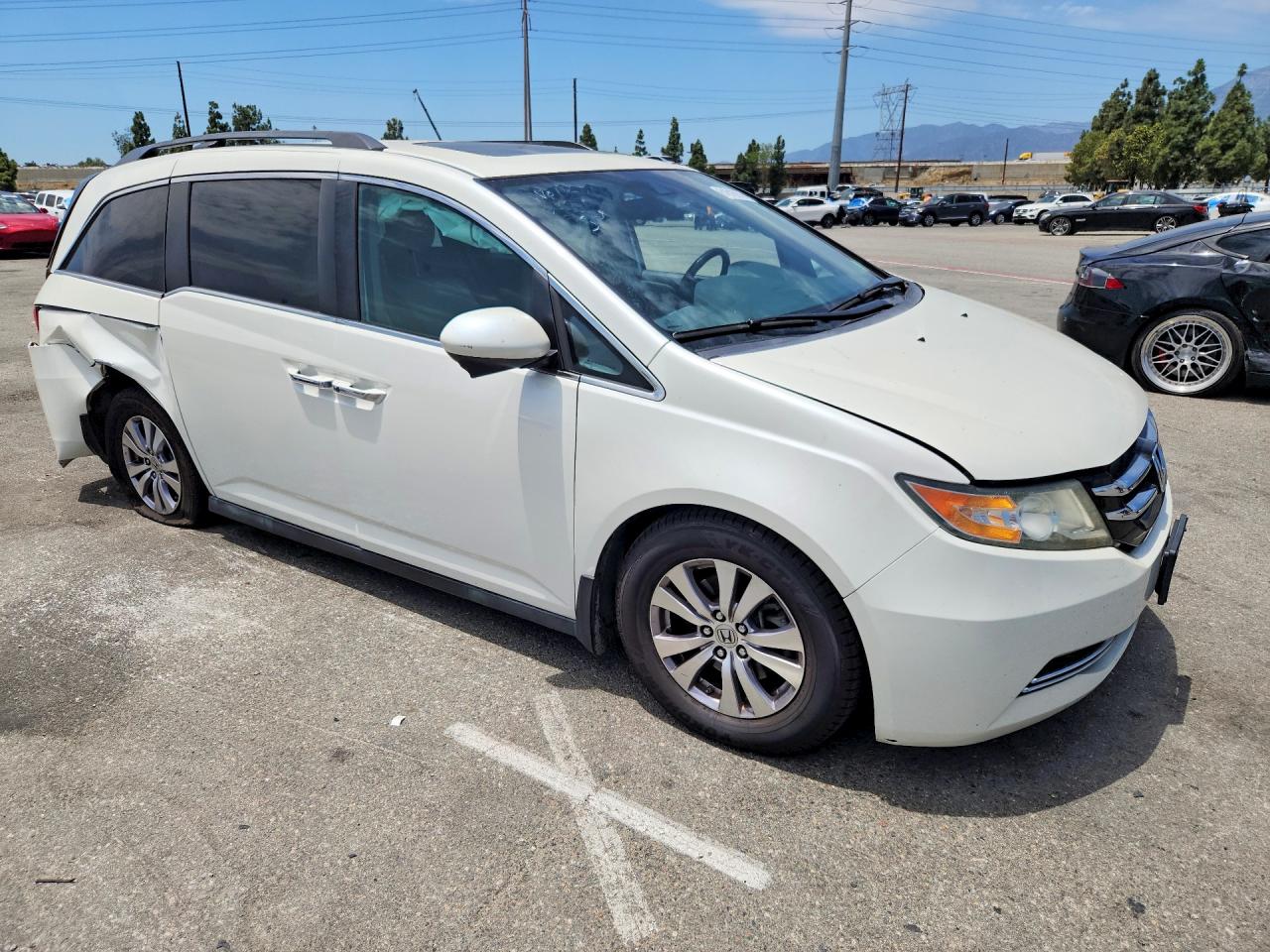 2014 Honda Odyssey Exl Белый vin: 5FNRL5H6XEB086477