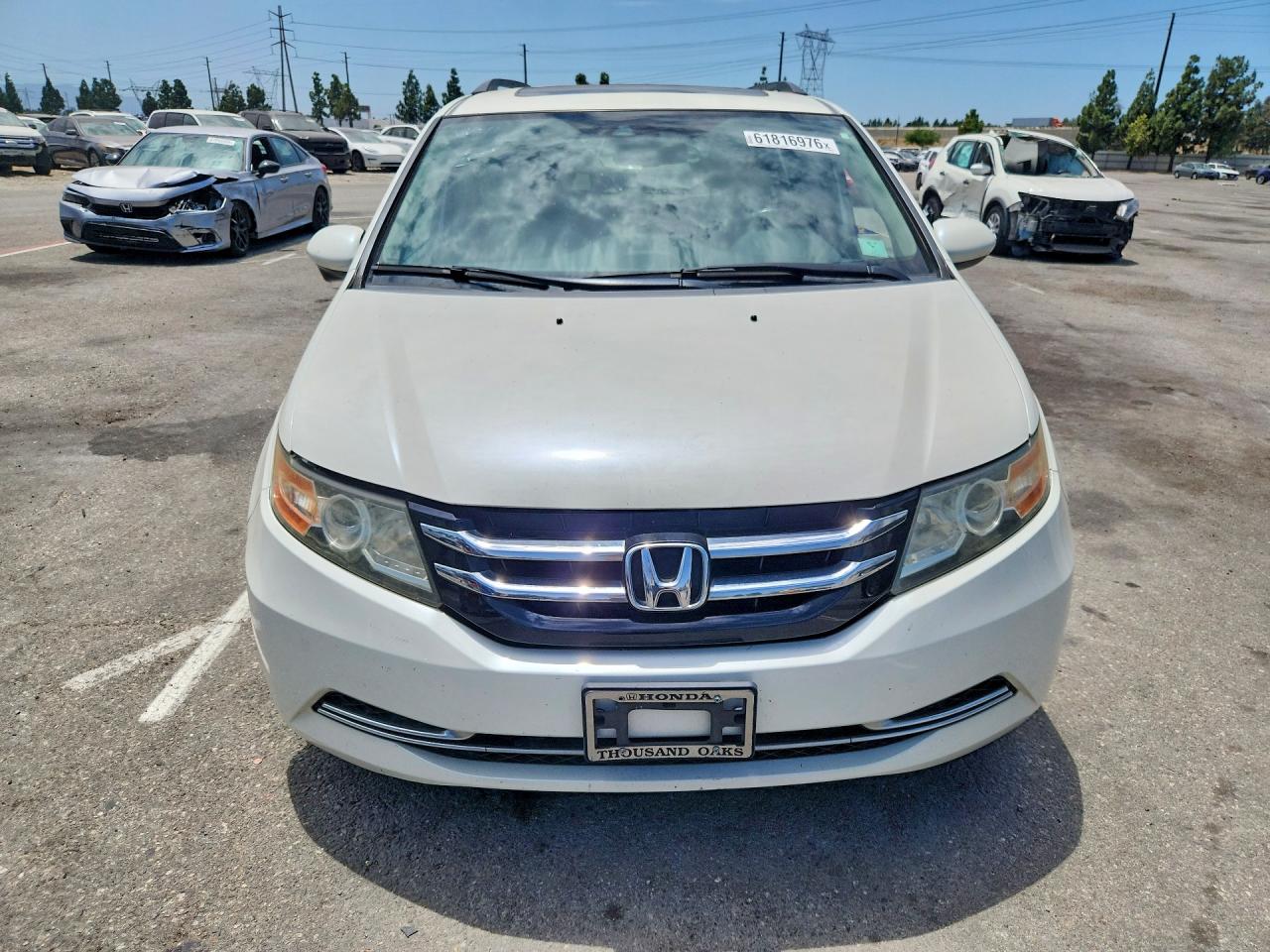 2014 Honda Odyssey Exl Белый vin: 5FNRL5H6XEB086477