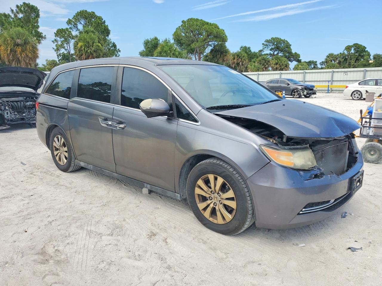 2014 Honda Odyssey Exl Gray vin: 5FNRL5H6XEB090996