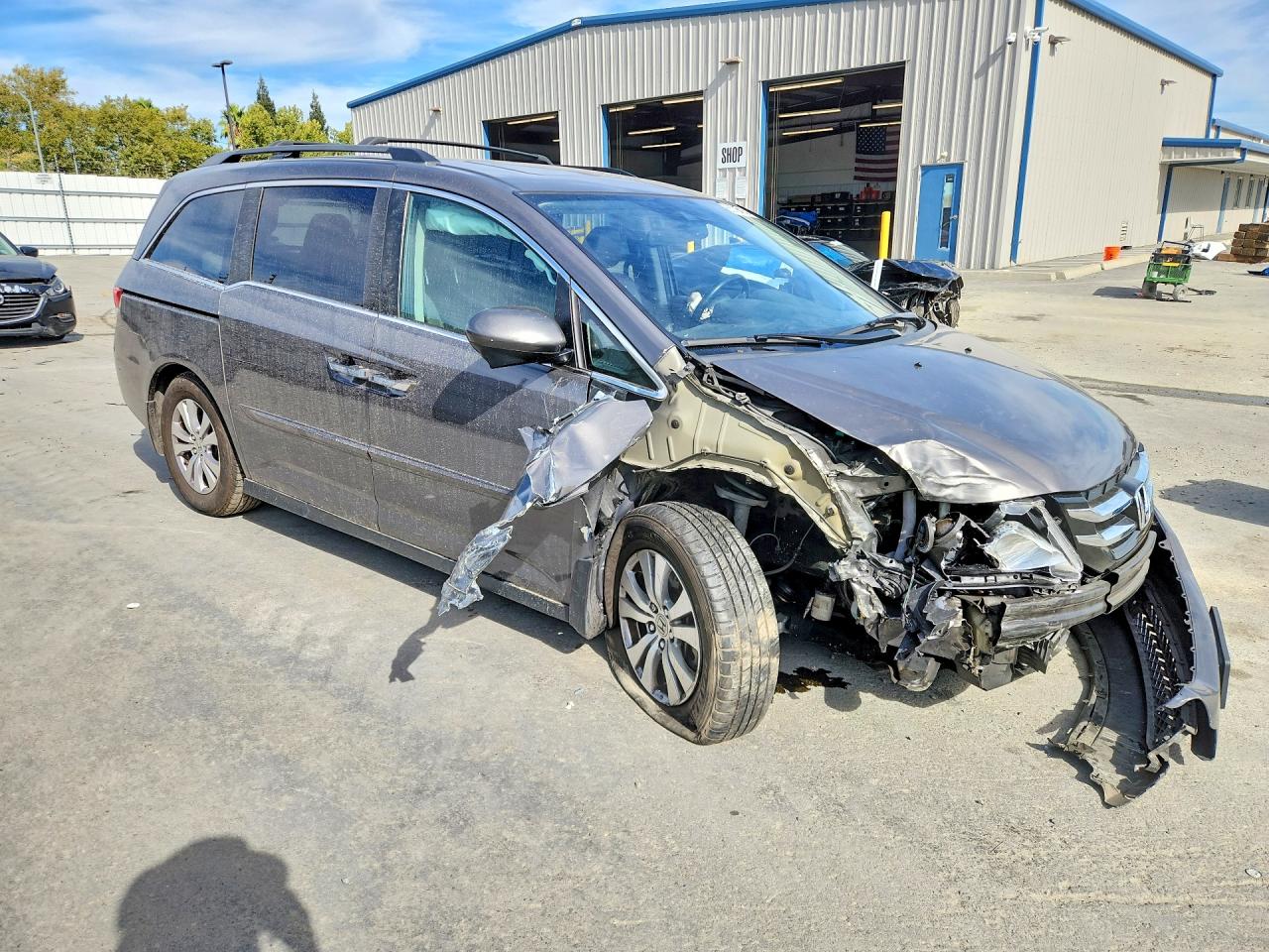 2014 Honda Odyssey Exl Charcoal vin: 5FNRL5H6XEB092408