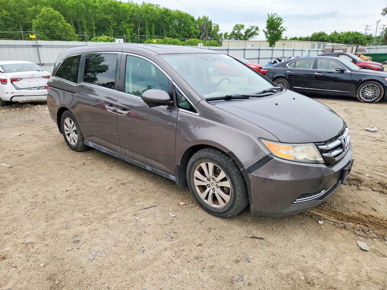 2014 Honda Odyssey Exl Серый vin: 5FNRL5H6XEB093090