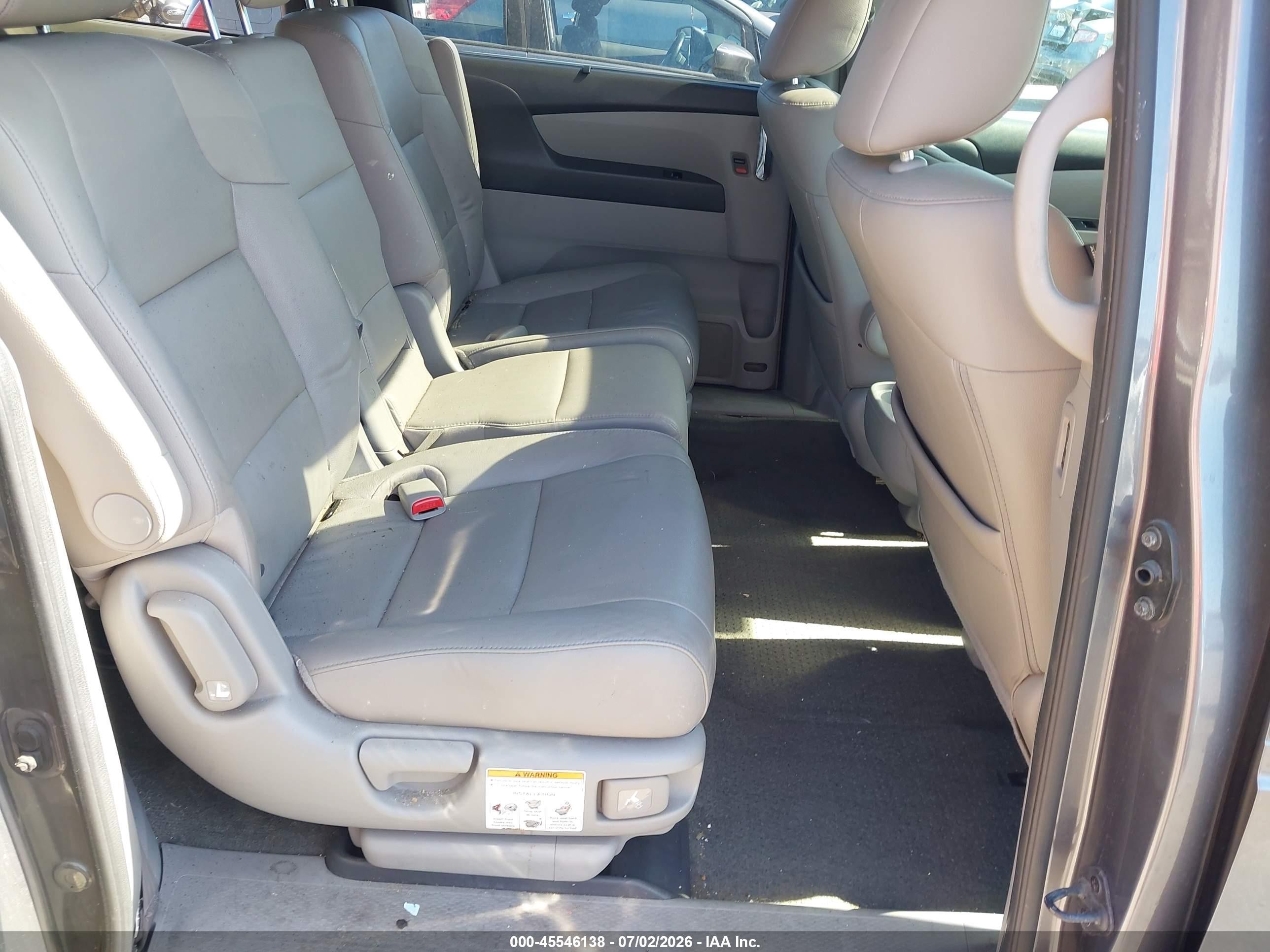 2014 Honda Odyssey Ex-l Gray vin: 5FNRL5H6XEB096474