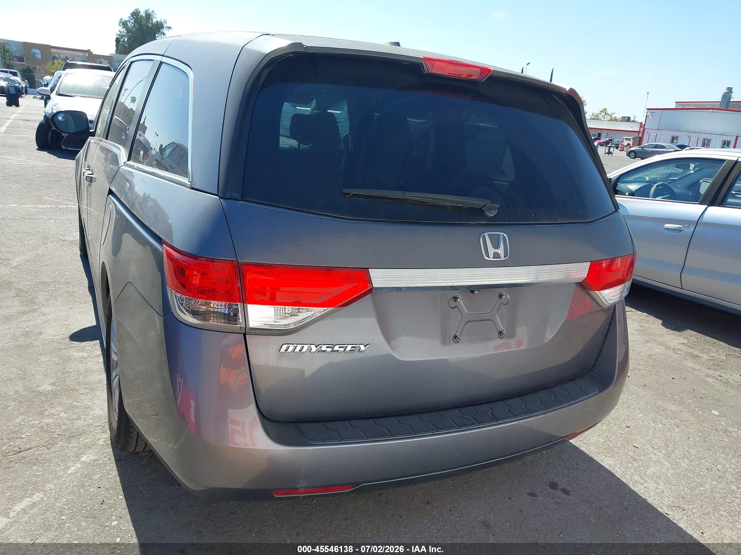 2014 Honda Odyssey Ex-l Gray vin: 5FNRL5H6XEB096474
