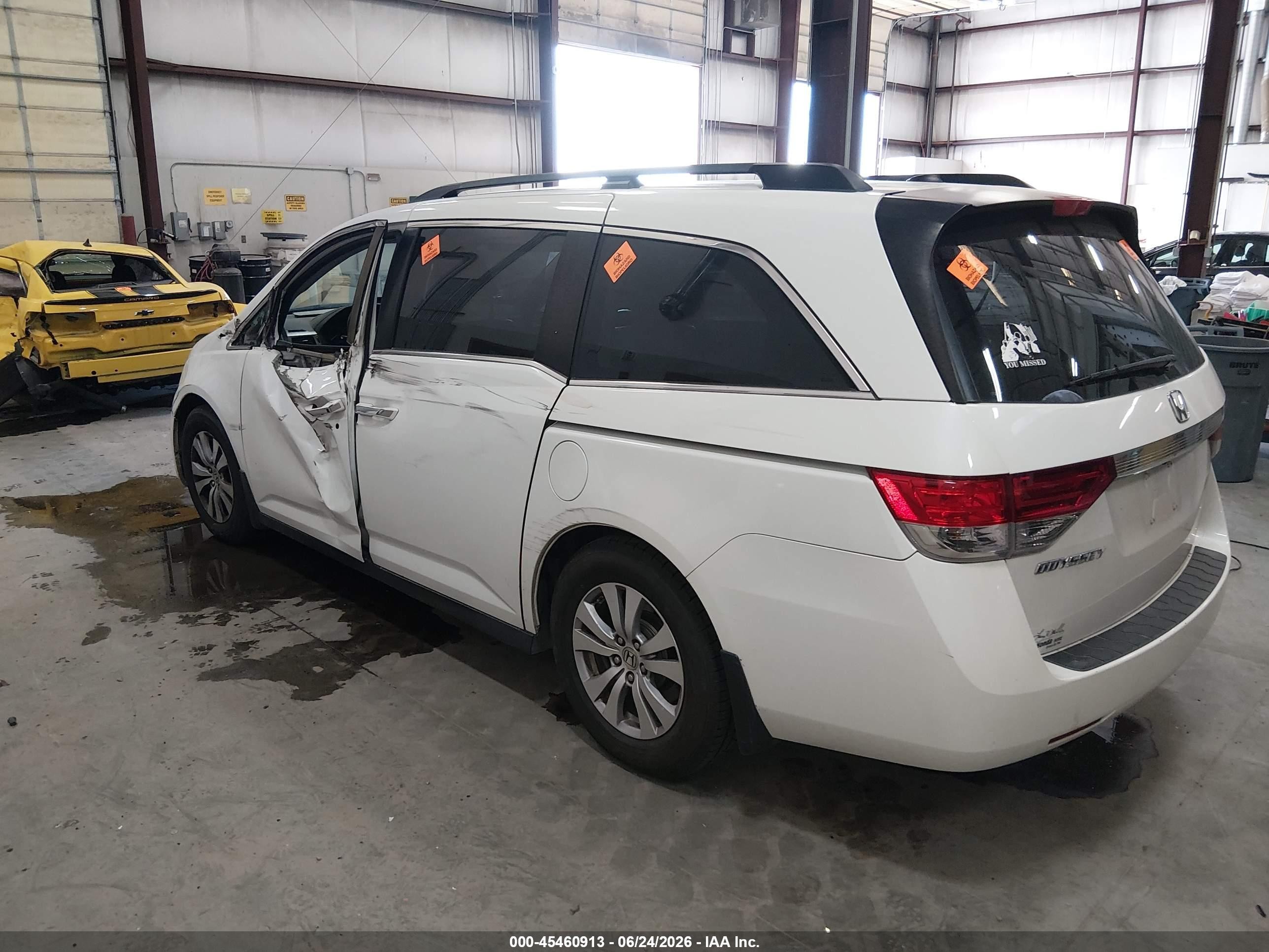 2014 Honda Odyssey Ex-l Silver vin: 5FNRL5H6XEB129019