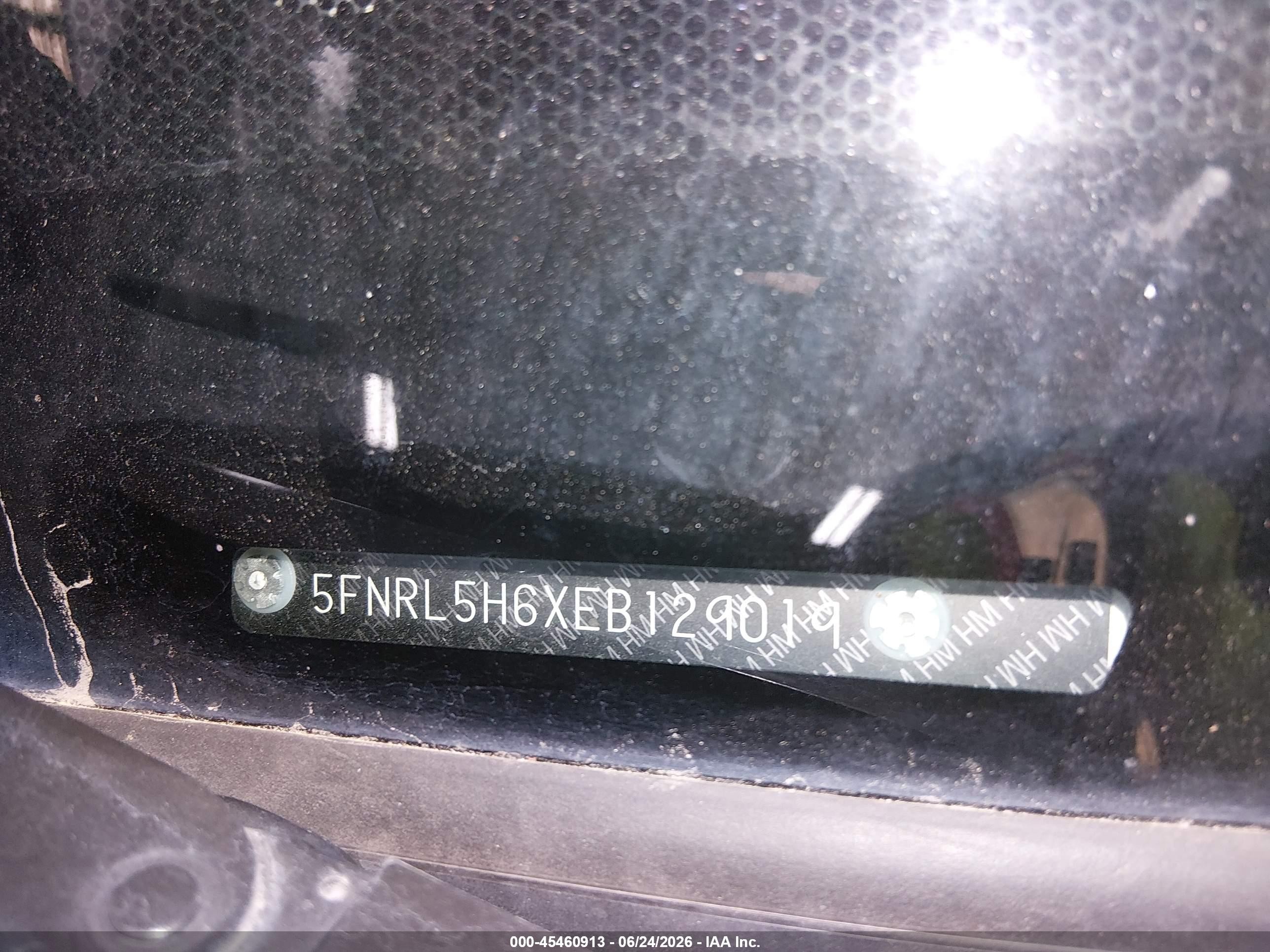 2014 Honda Odyssey Ex-l Silver vin: 5FNRL5H6XEB129019