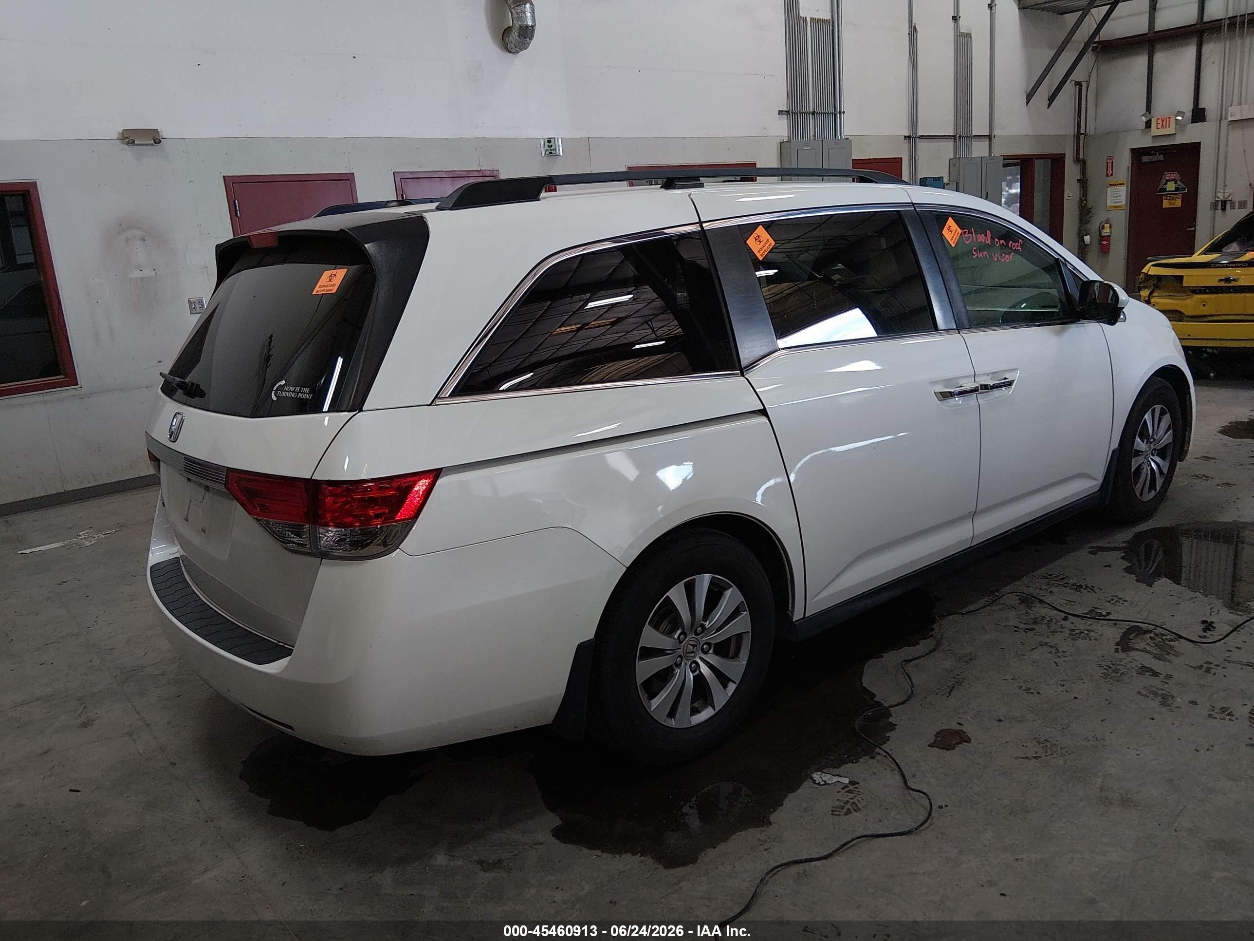 2014 Honda Odyssey Ex-l Silver vin: 5FNRL5H6XEB129019