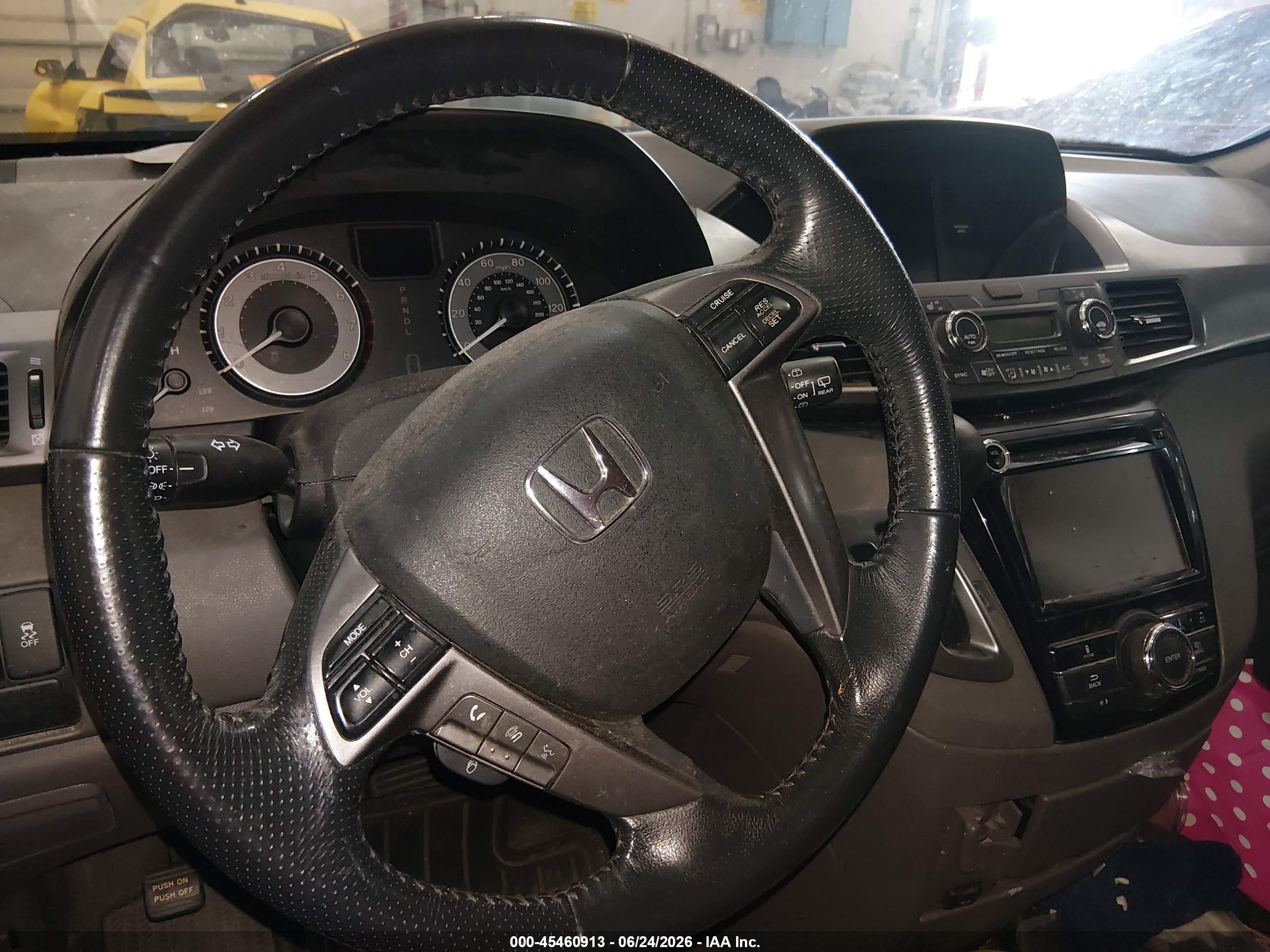 2014 Honda Odyssey Ex-l Silver vin: 5FNRL5H6XEB129019