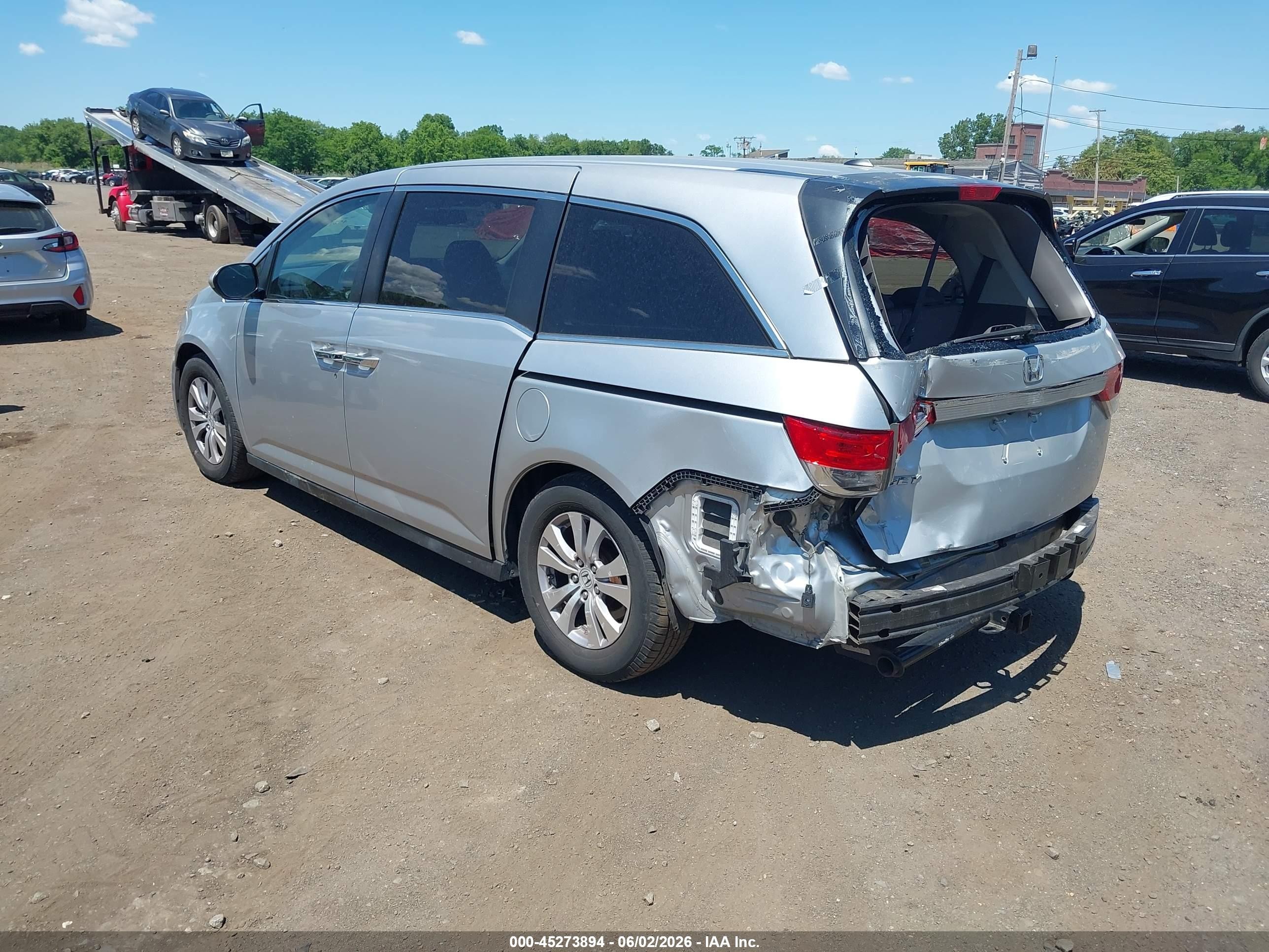 2014 Honda Odyssey Ex-l Gray vin: 5FNRL5H6XEB134768