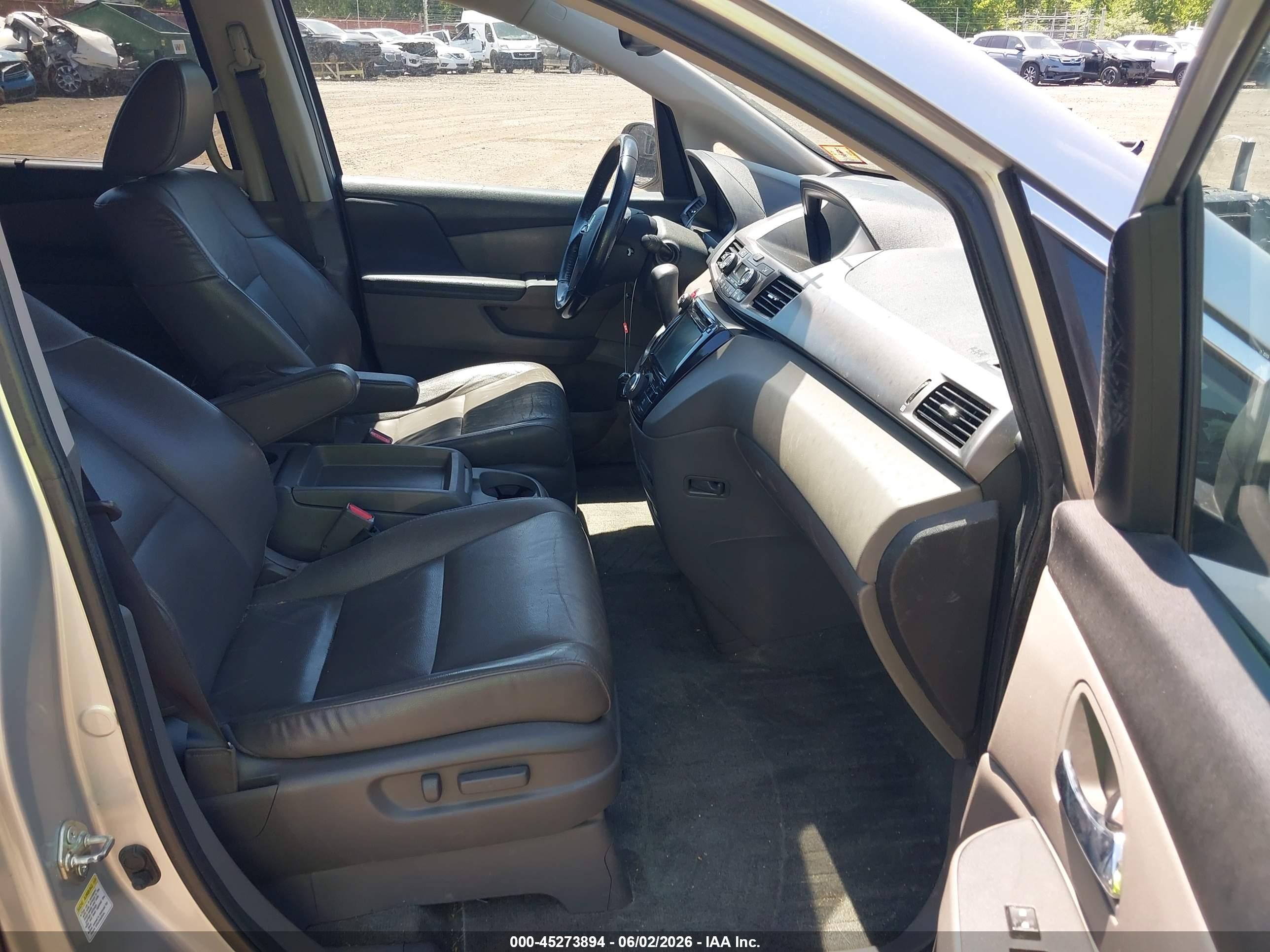 2014 Honda Odyssey Ex-l Gray vin: 5FNRL5H6XEB134768