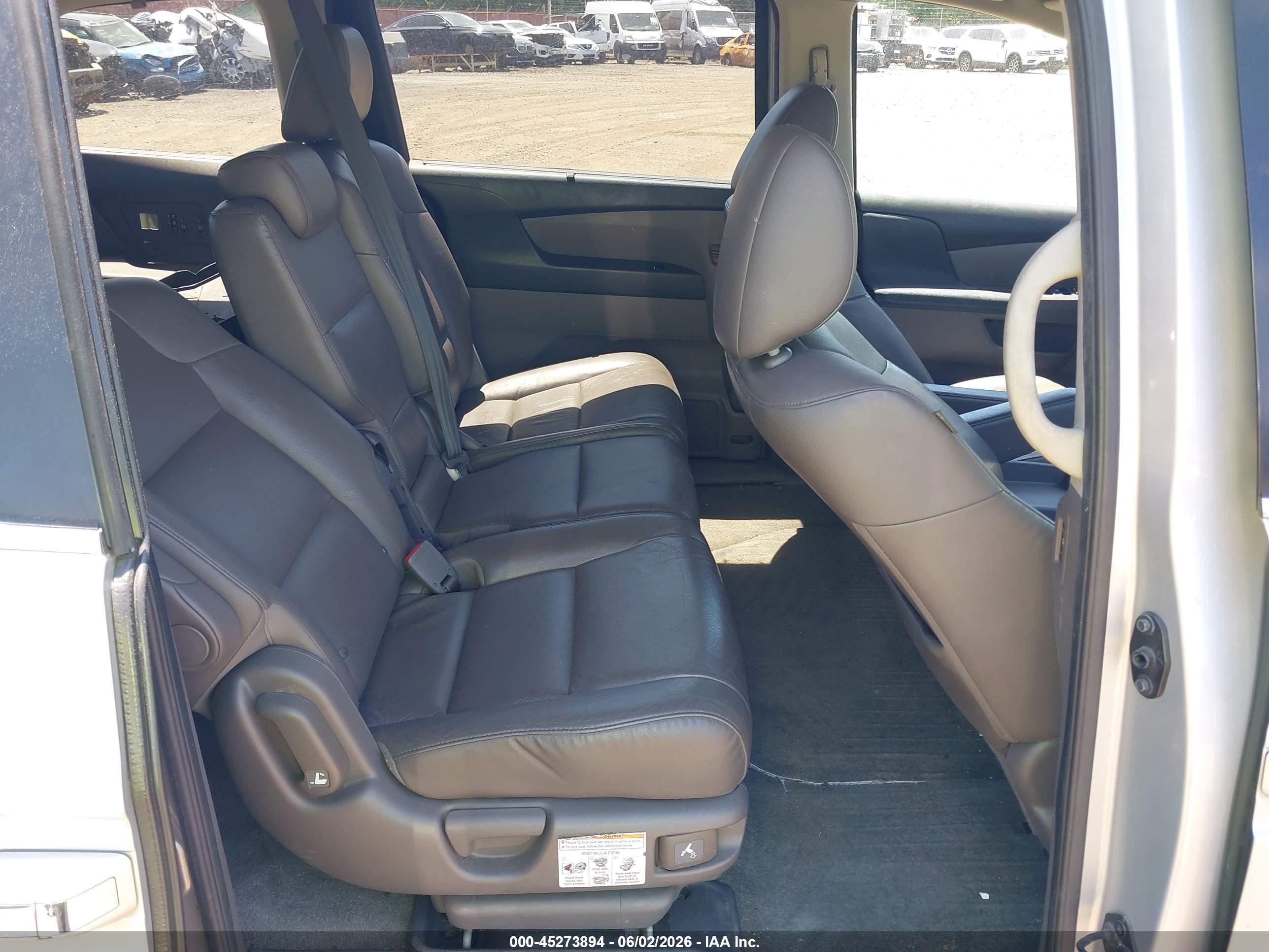 2014 Honda Odyssey Ex-l Gray vin: 5FNRL5H6XEB134768