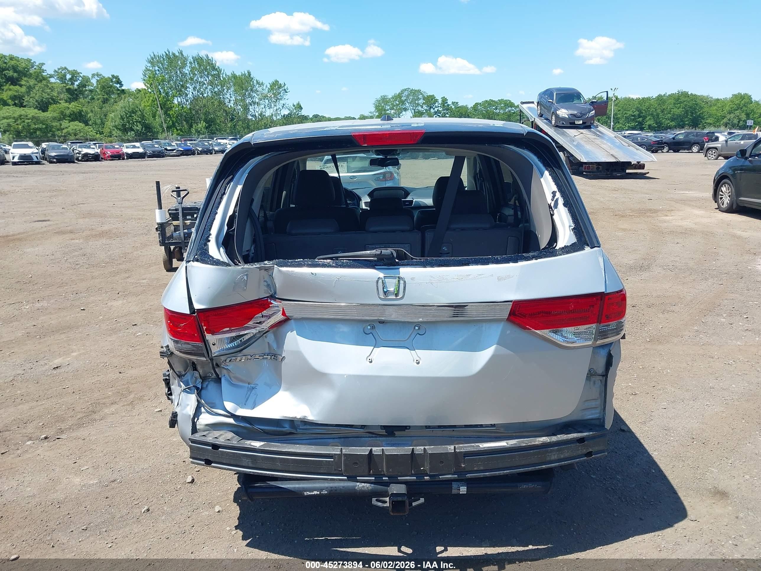 2014 Honda Odyssey Ex-l Gray vin: 5FNRL5H6XEB134768