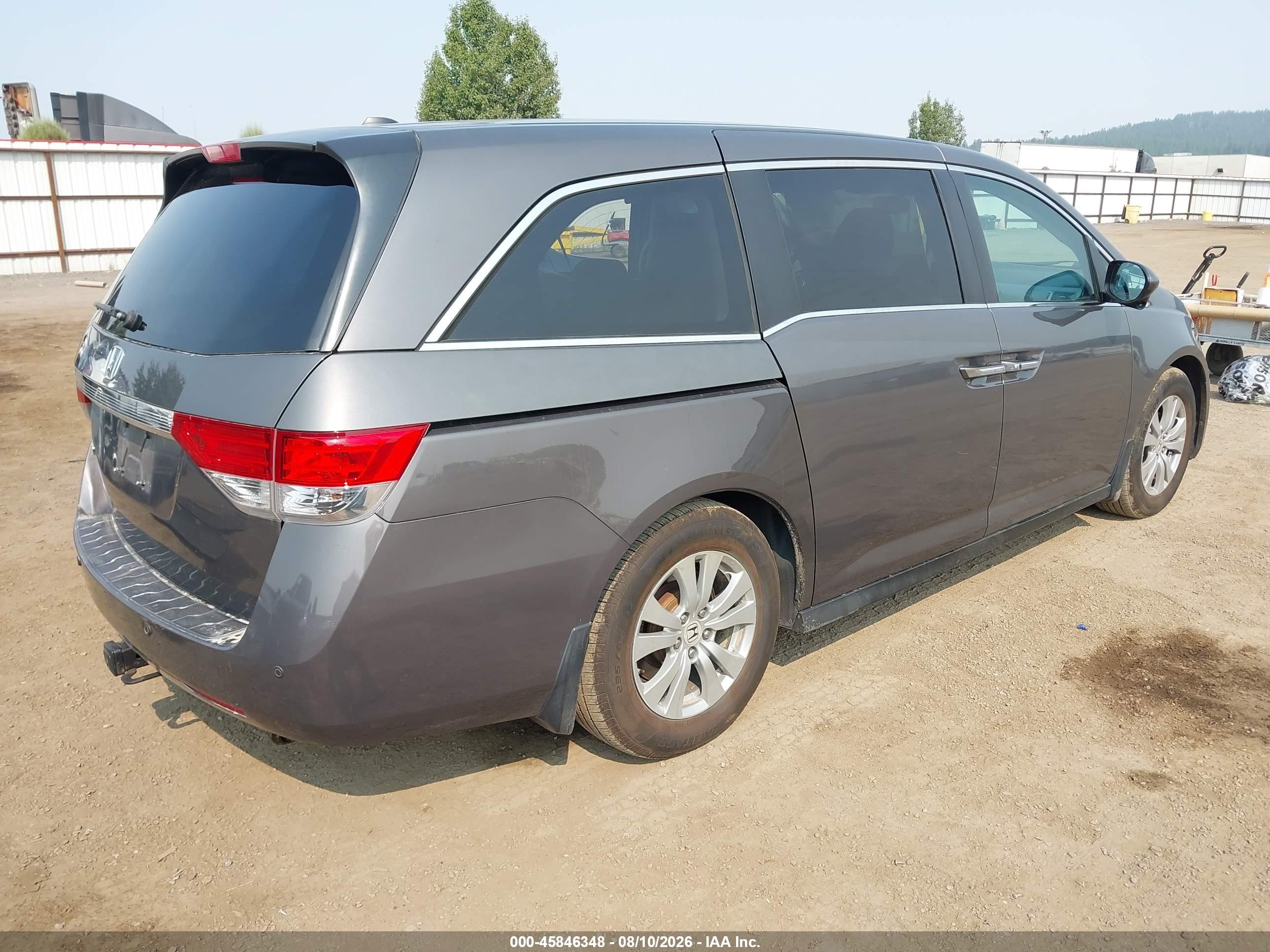 2014 Honda Odyssey Ex-l Серый vin: 5FNRL5H6XEB136648