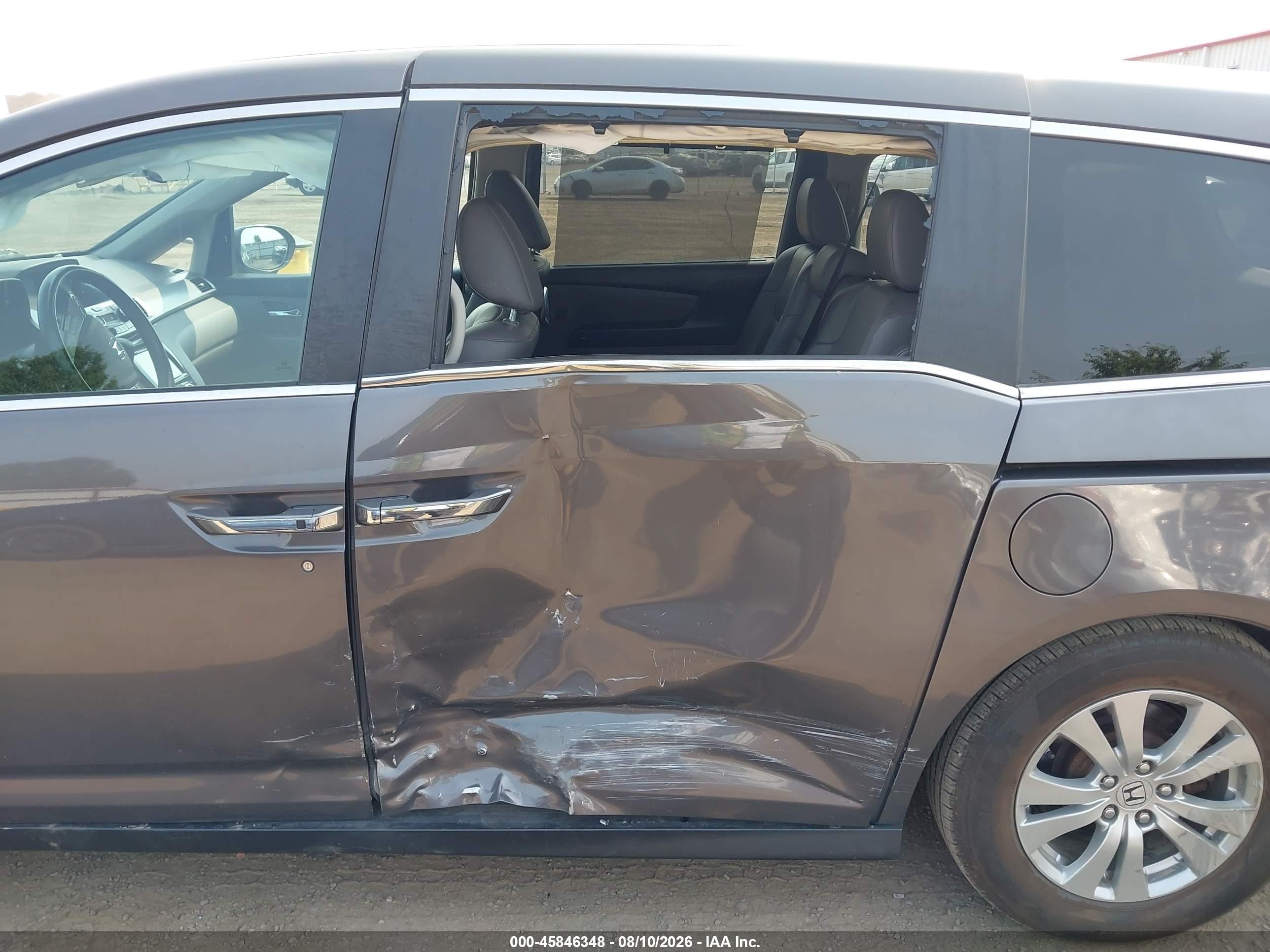 2014 Honda Odyssey Ex-l Серый vin: 5FNRL5H6XEB136648