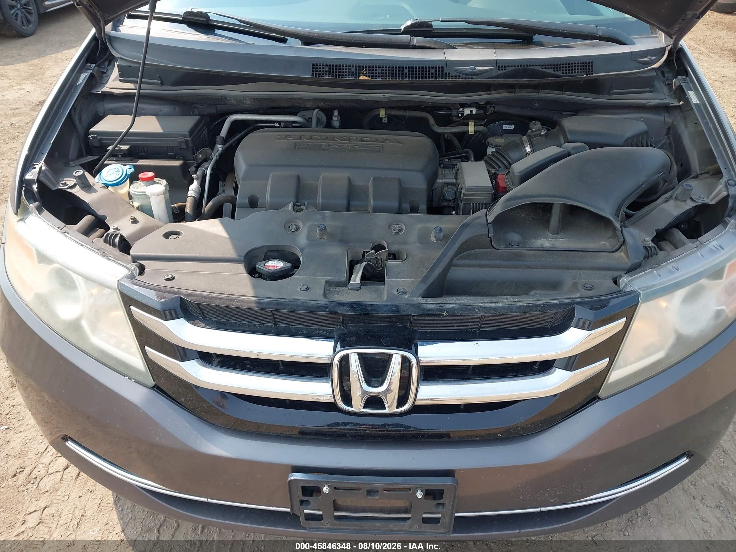 2014 Honda Odyssey Ex-l Серый vin: 5FNRL5H6XEB136648