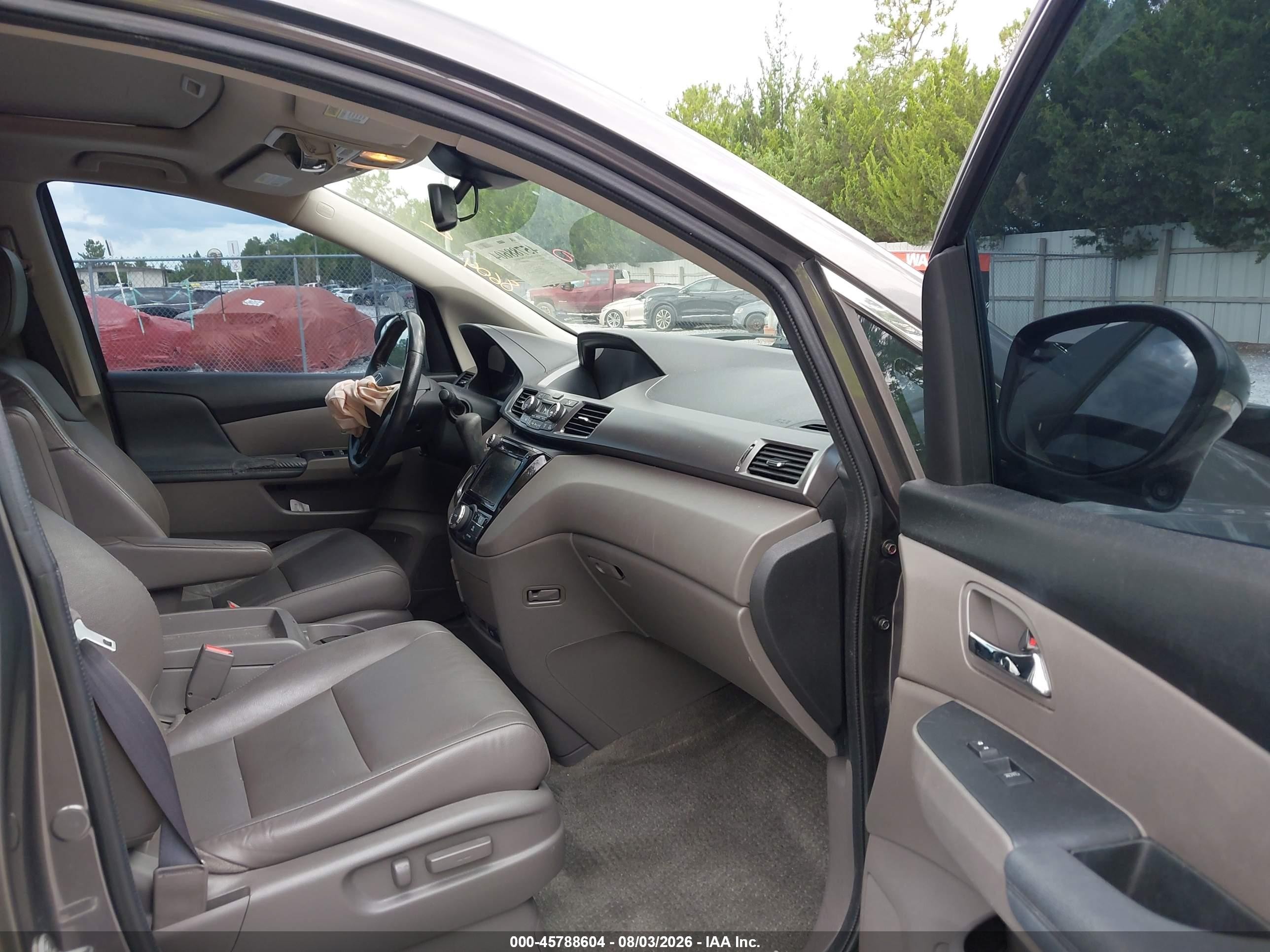2014 Honda Odyssey Ex-l Gray vin: 5FNRL5H6XEB139548