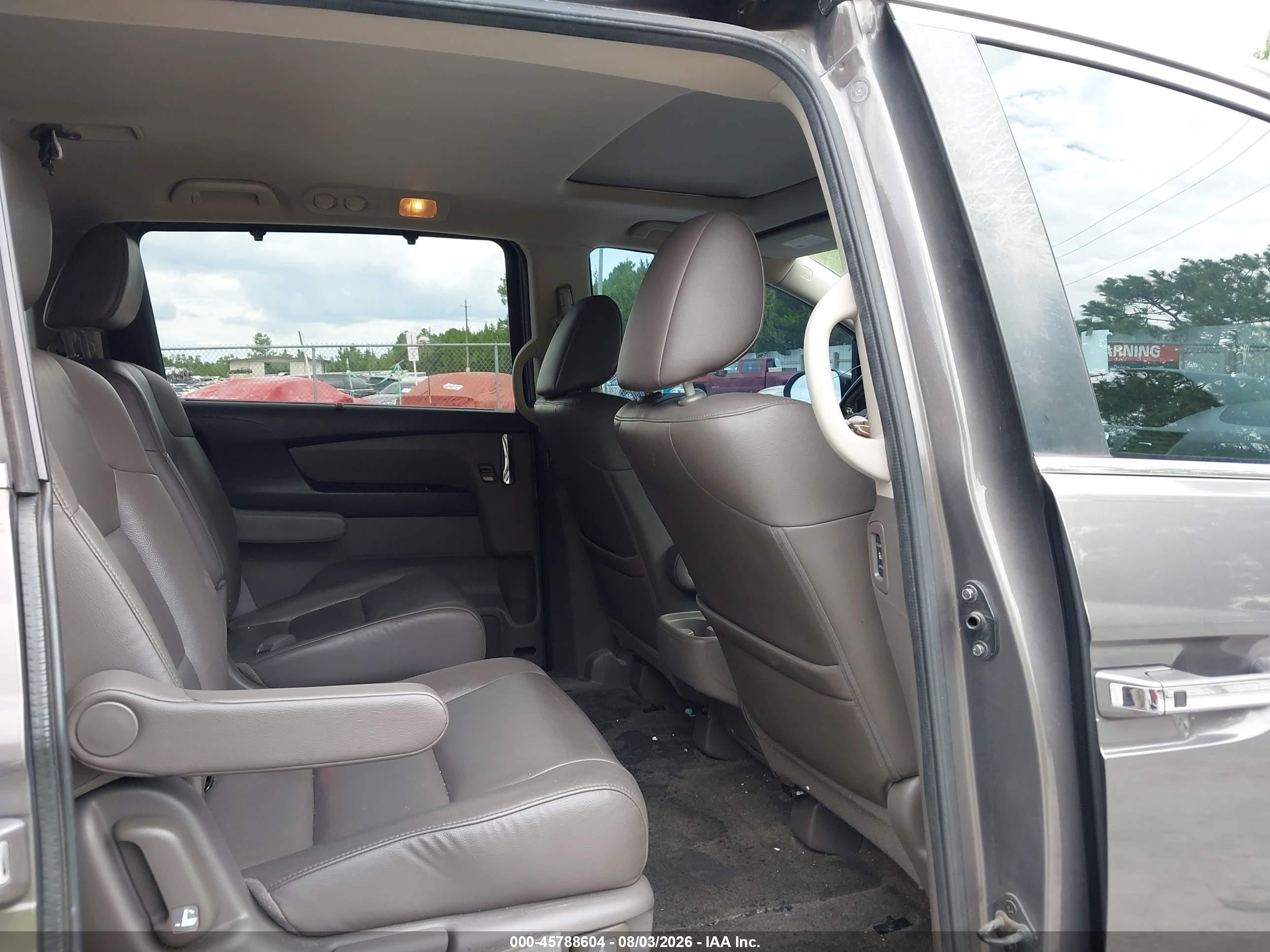 2014 Honda Odyssey Ex-l Gray vin: 5FNRL5H6XEB139548