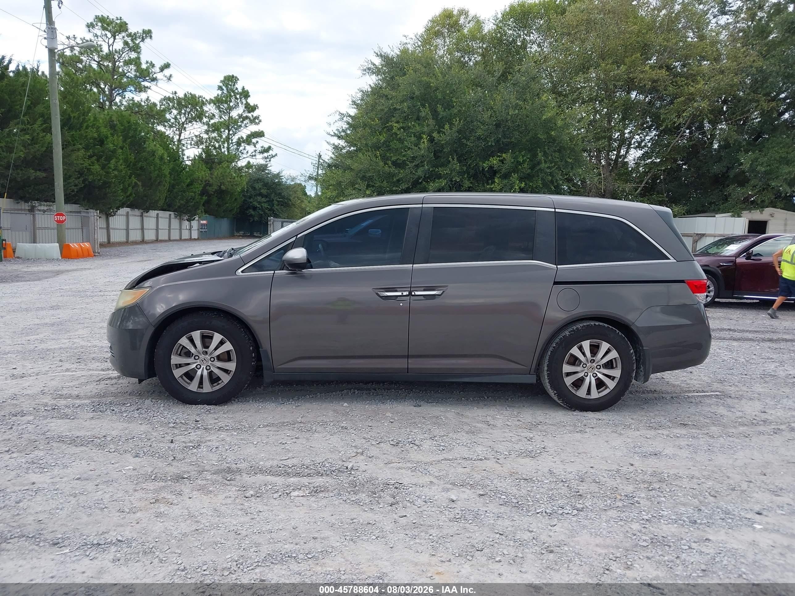 2014 Honda Odyssey Ex-l Gray vin: 5FNRL5H6XEB139548
