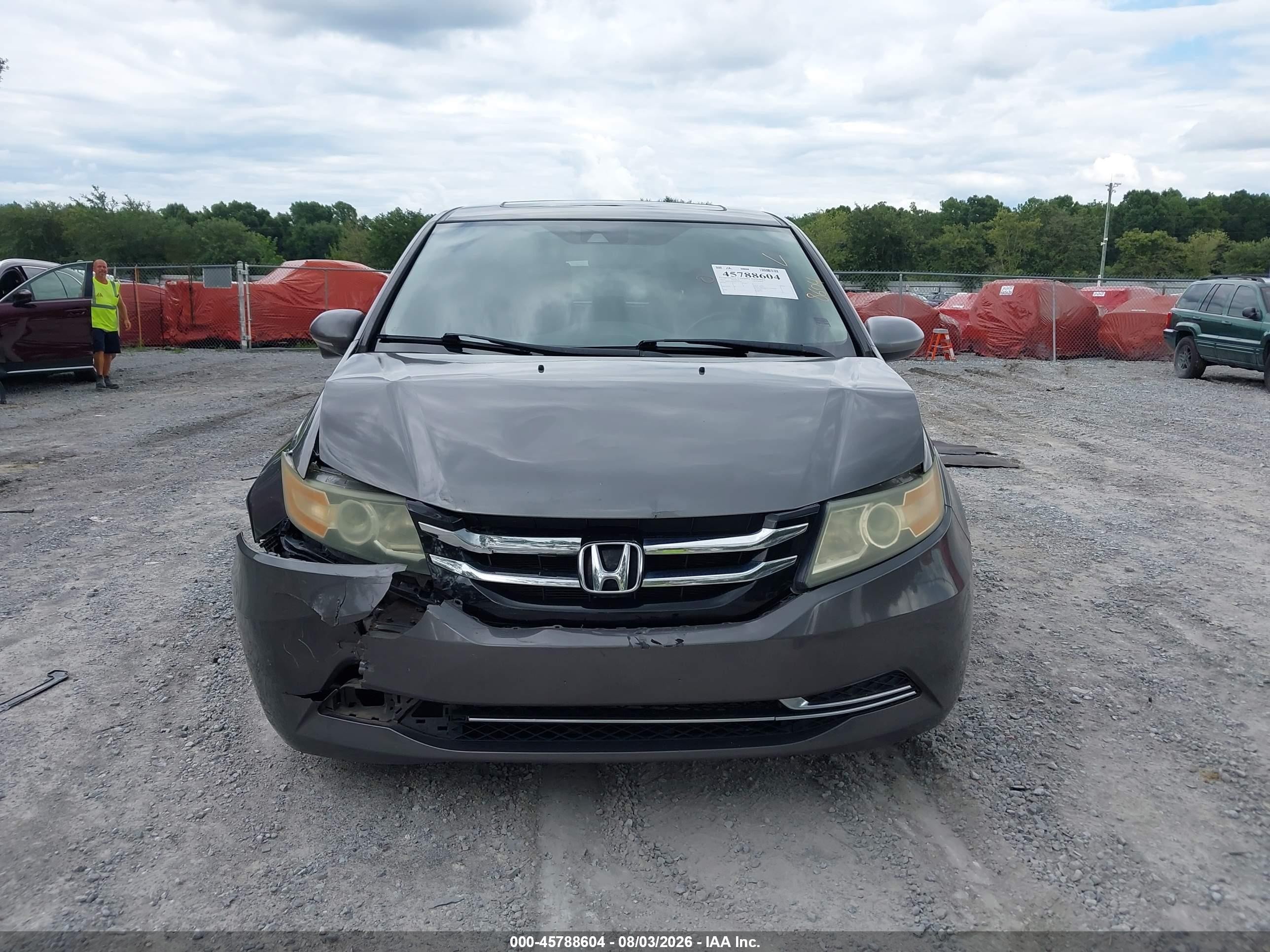 2014 Honda Odyssey Ex-l Gray vin: 5FNRL5H6XEB139548