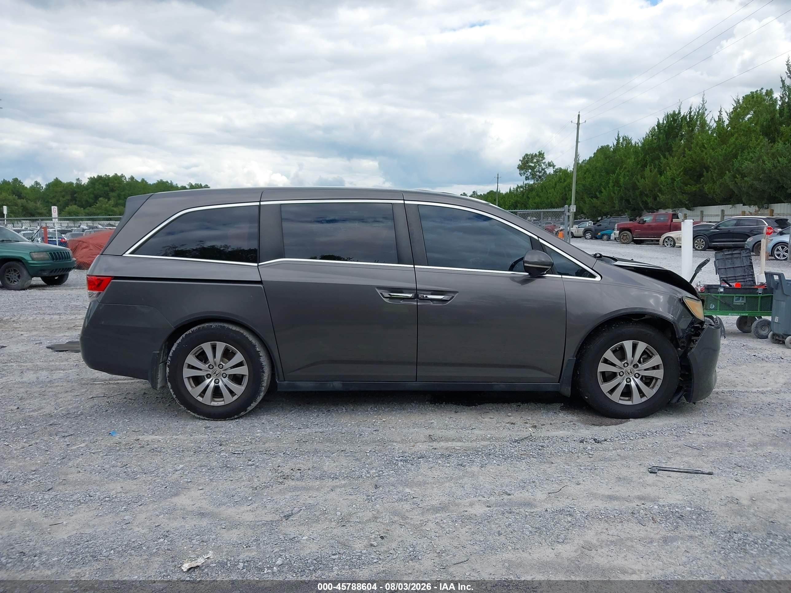2014 Honda Odyssey Ex-l Gray vin: 5FNRL5H6XEB139548