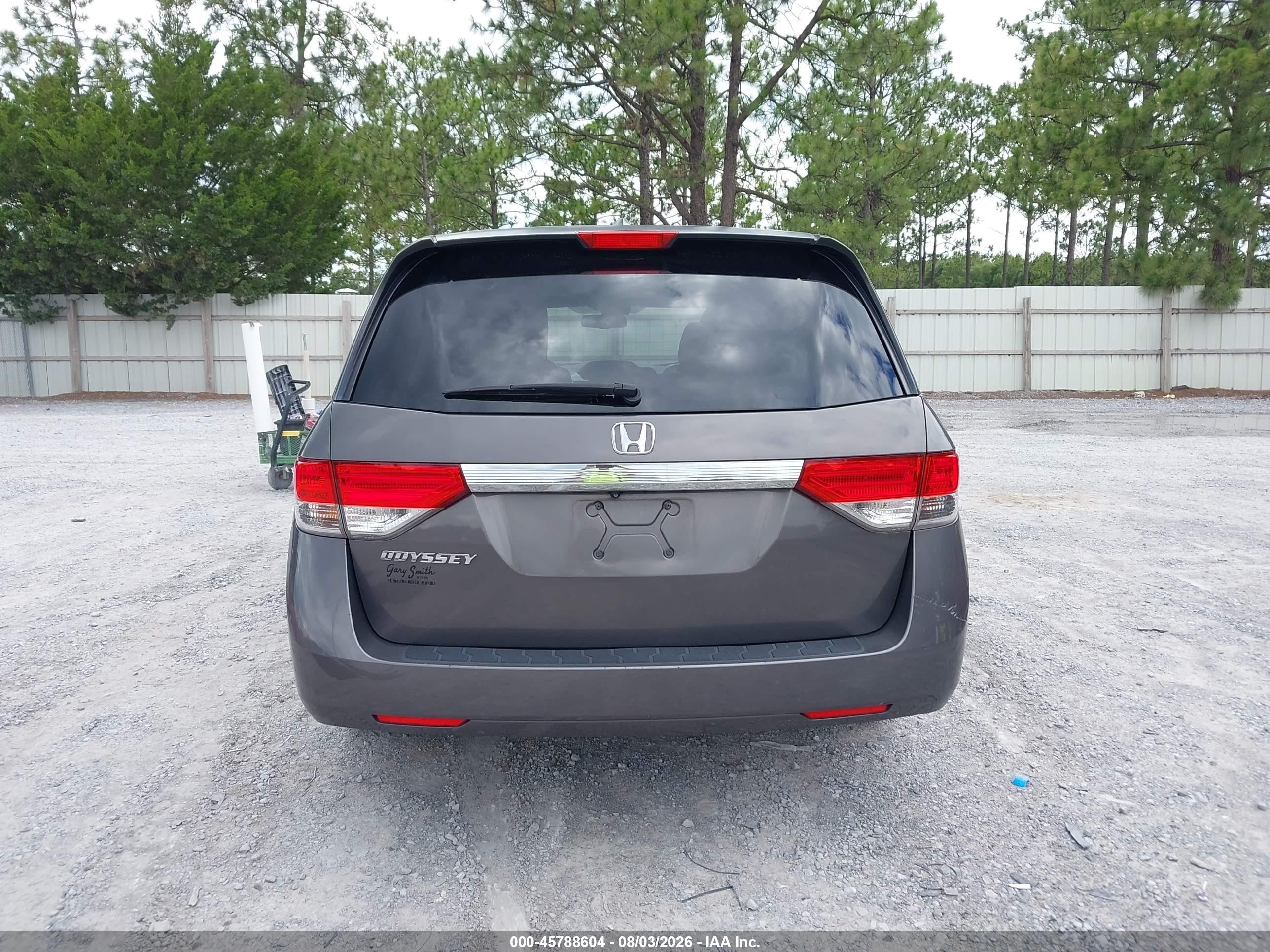2014 Honda Odyssey Ex-l Gray vin: 5FNRL5H6XEB139548