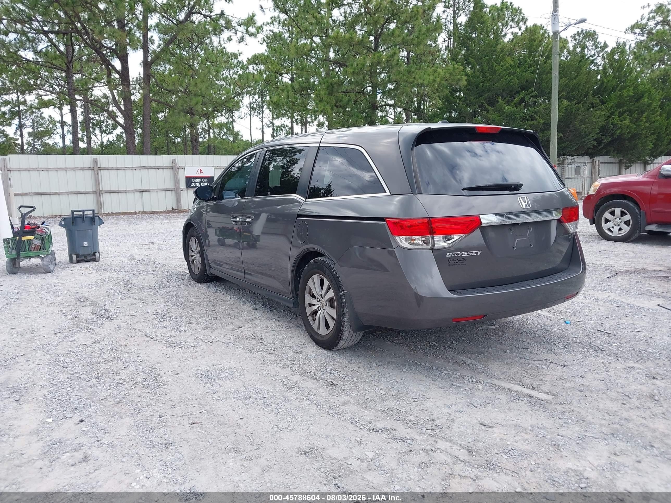 2014 Honda Odyssey Ex-l Gray vin: 5FNRL5H6XEB139548