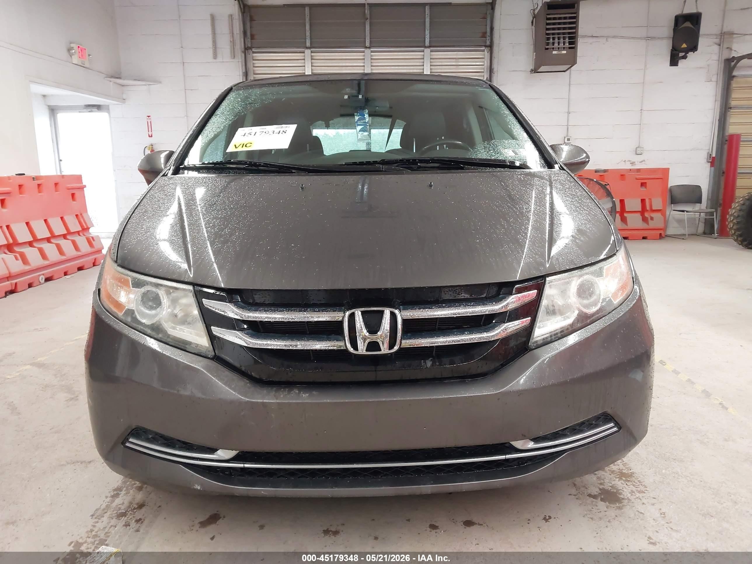 2015 Honda Odyssey Ex-l Gray vin: 5FNRL5H6XFB021887