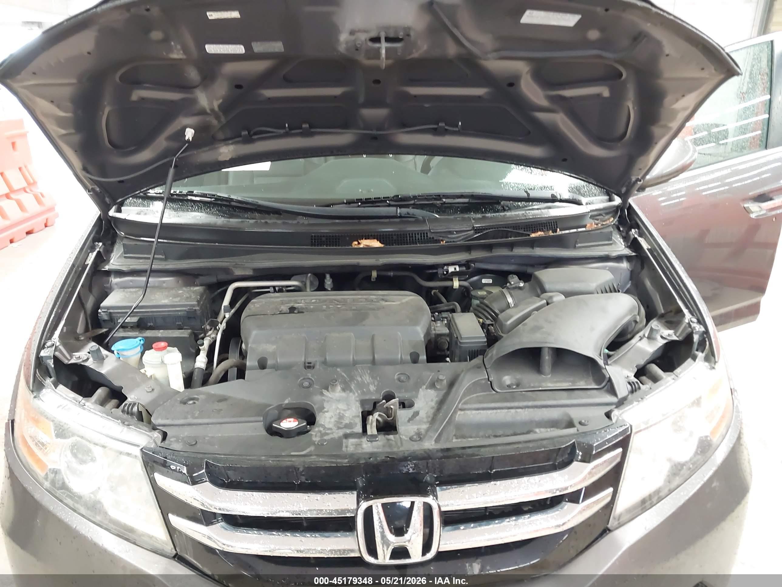 2015 Honda Odyssey Ex-l Gray vin: 5FNRL5H6XFB021887