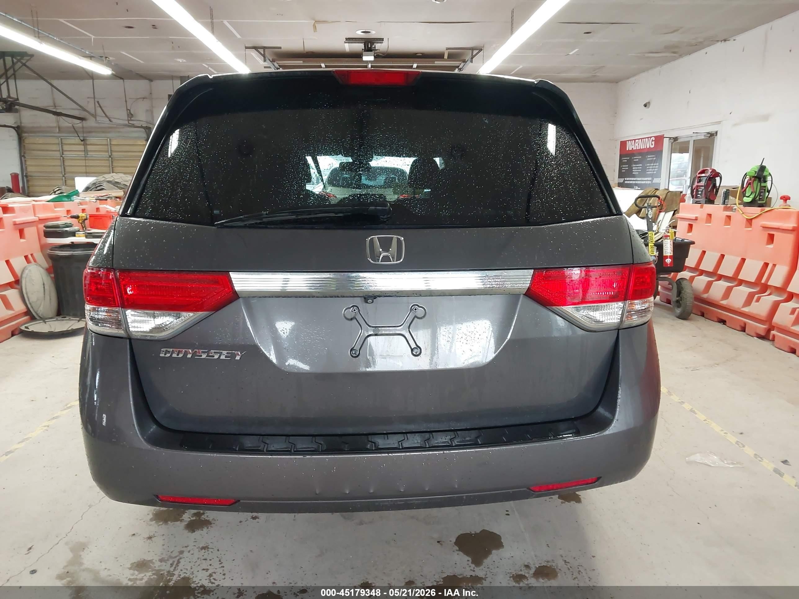 2015 Honda Odyssey Ex-l Gray vin: 5FNRL5H6XFB021887