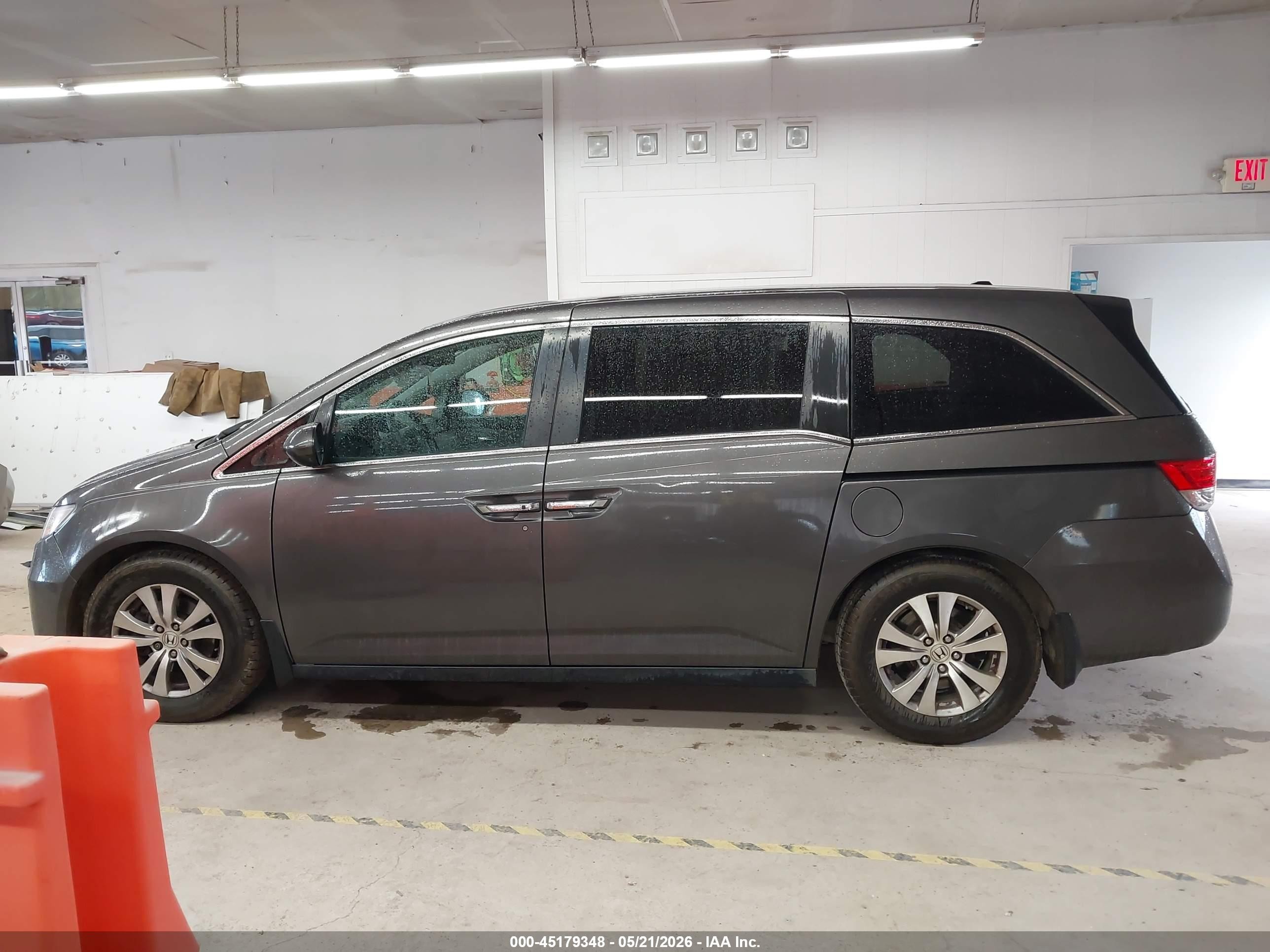 2015 Honda Odyssey Ex-l Gray vin: 5FNRL5H6XFB021887