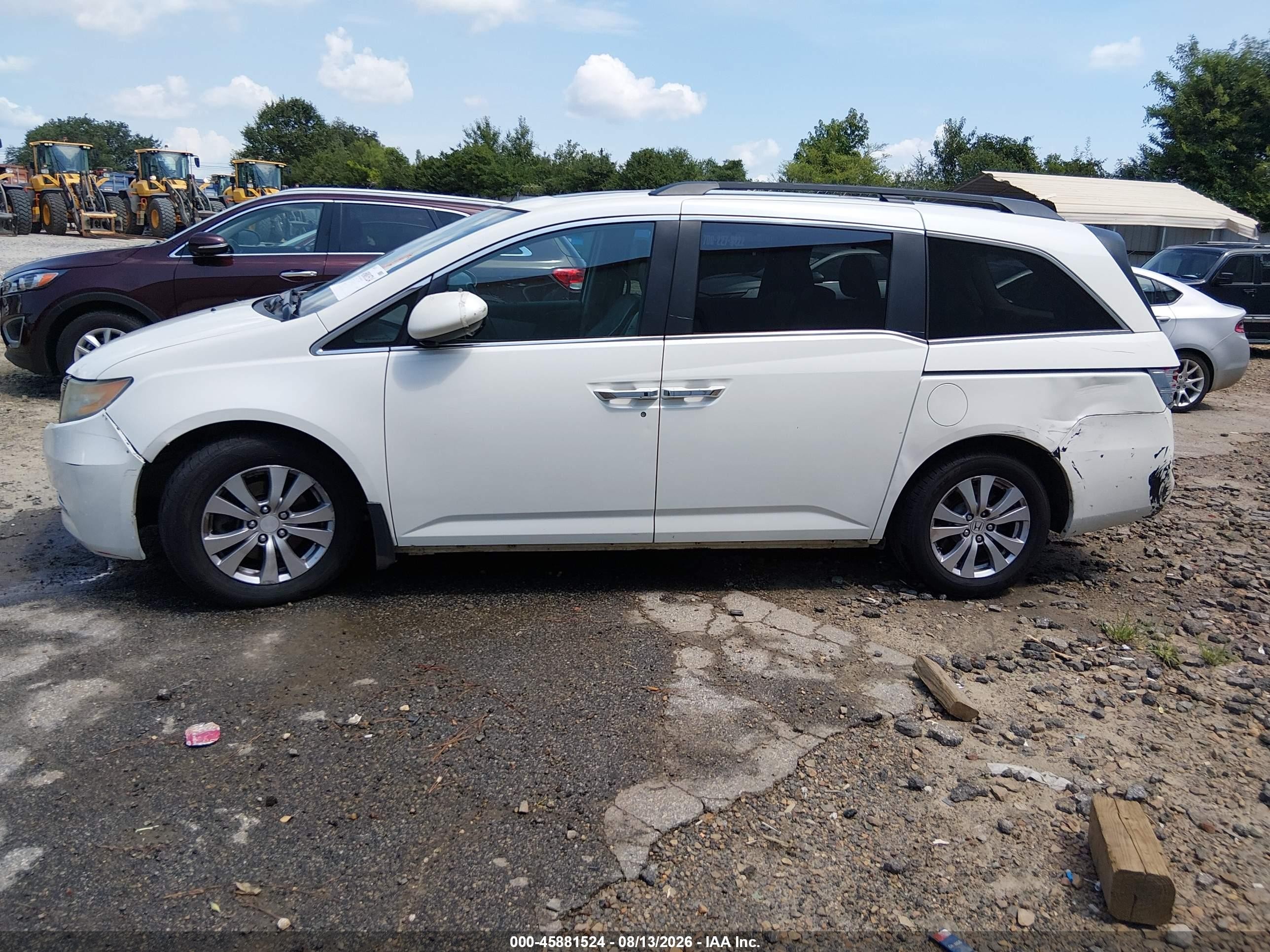 2015 Honda Odyssey Ex-l Silver vin: 5FNRL5H6XFB023462