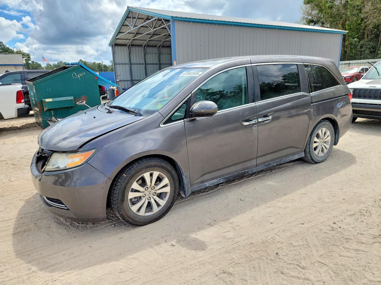 2015 Honda Odyssey Exl Charcoal vin: 5FNRL5H6XFB031254