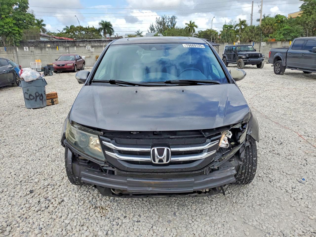 2015 Honda Odyssey Exl Gray vin: 5FNRL5H6XFB031528
