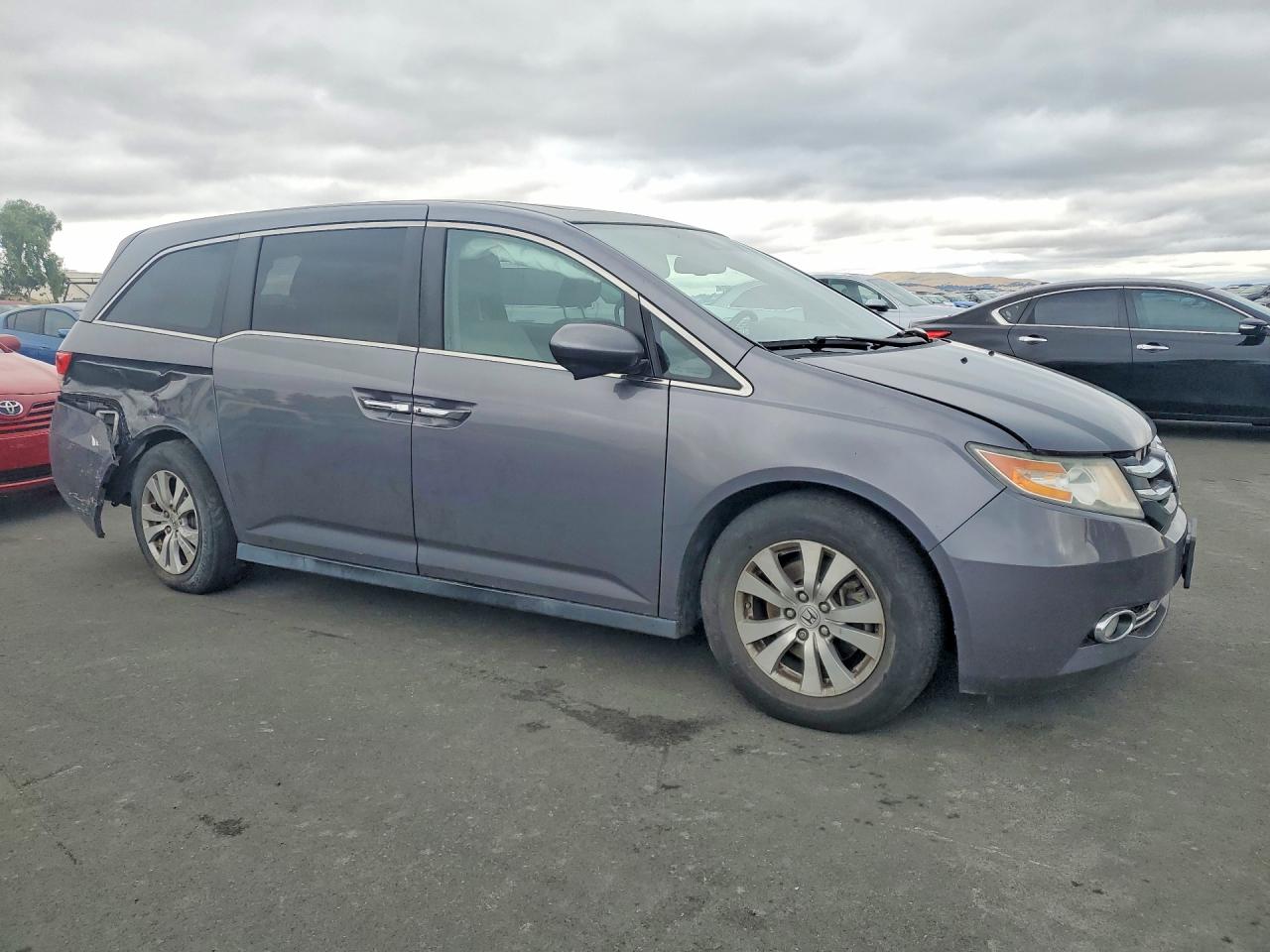 2015 Honda Odyssey Exl Gray vin: 5FNRL5H6XFB037572