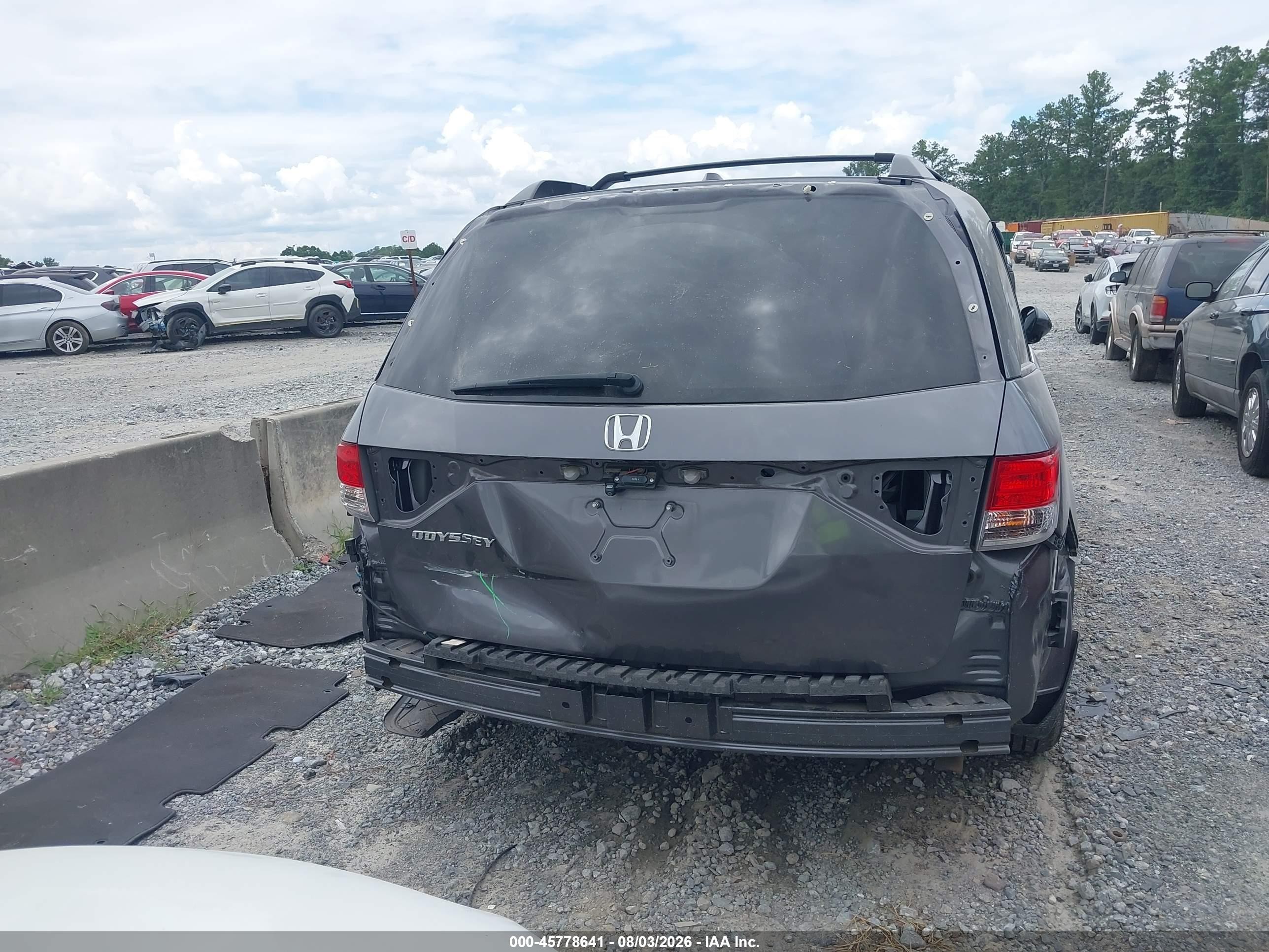 2015 Honda Odyssey Ex-l Серый vin: 5FNRL5H6XFB043968