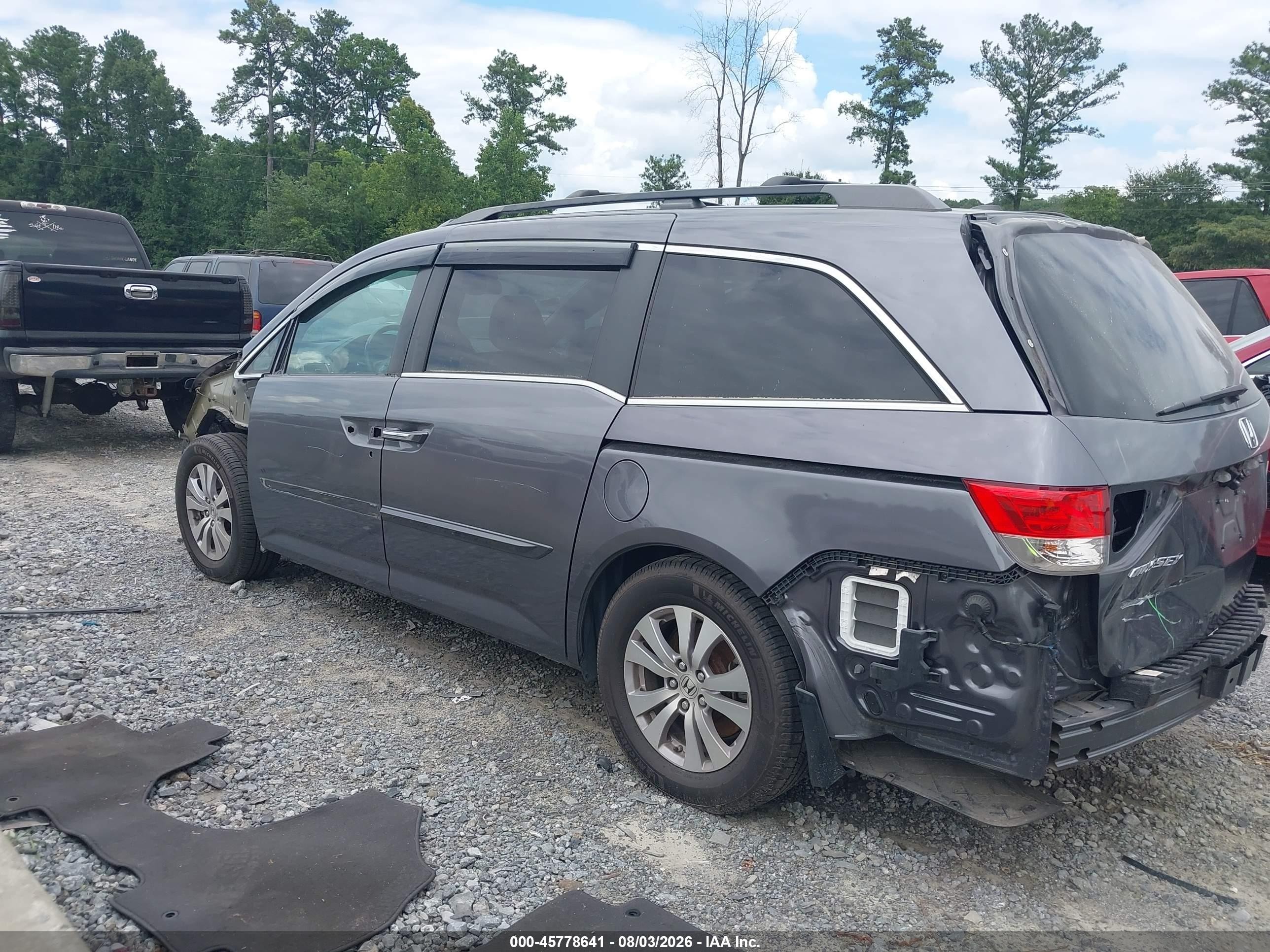 2015 Honda Odyssey Ex-l Серый vin: 5FNRL5H6XFB043968