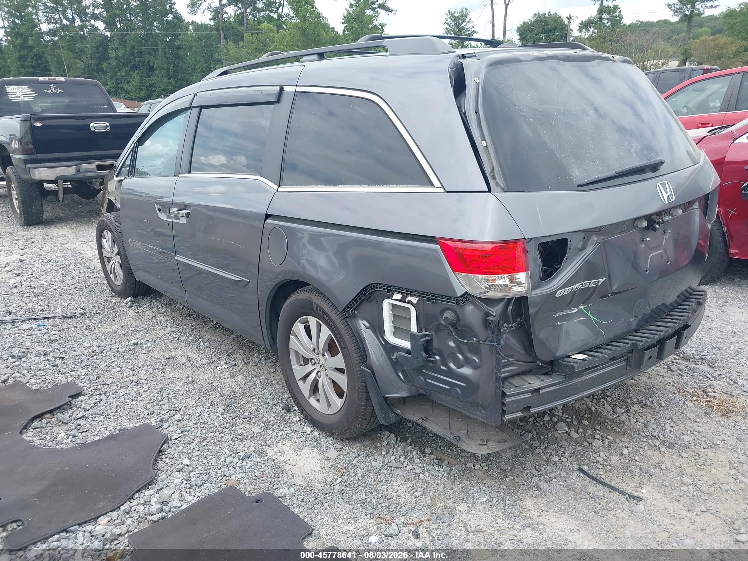 2015 Honda Odyssey Ex-l Серый vin: 5FNRL5H6XFB043968