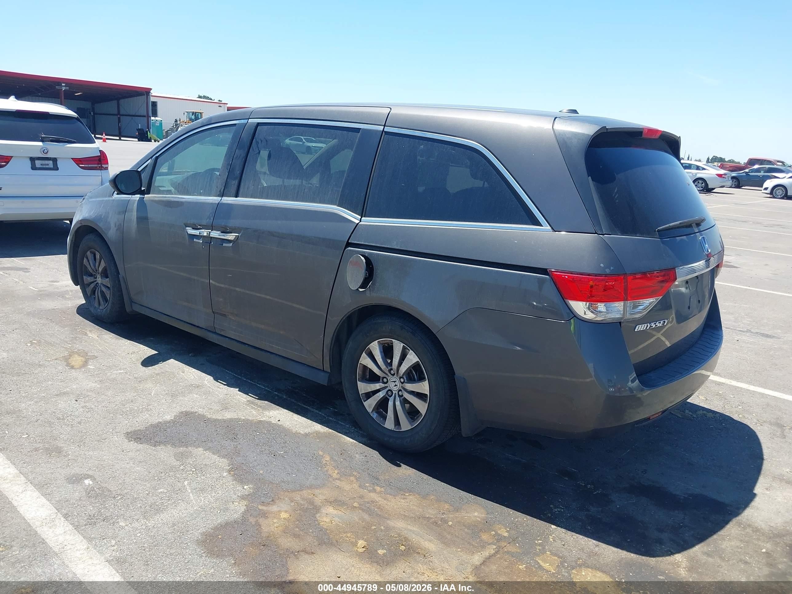 2015 Honda Odyssey Ex-l Gray vin: 5FNRL5H6XFB049026
