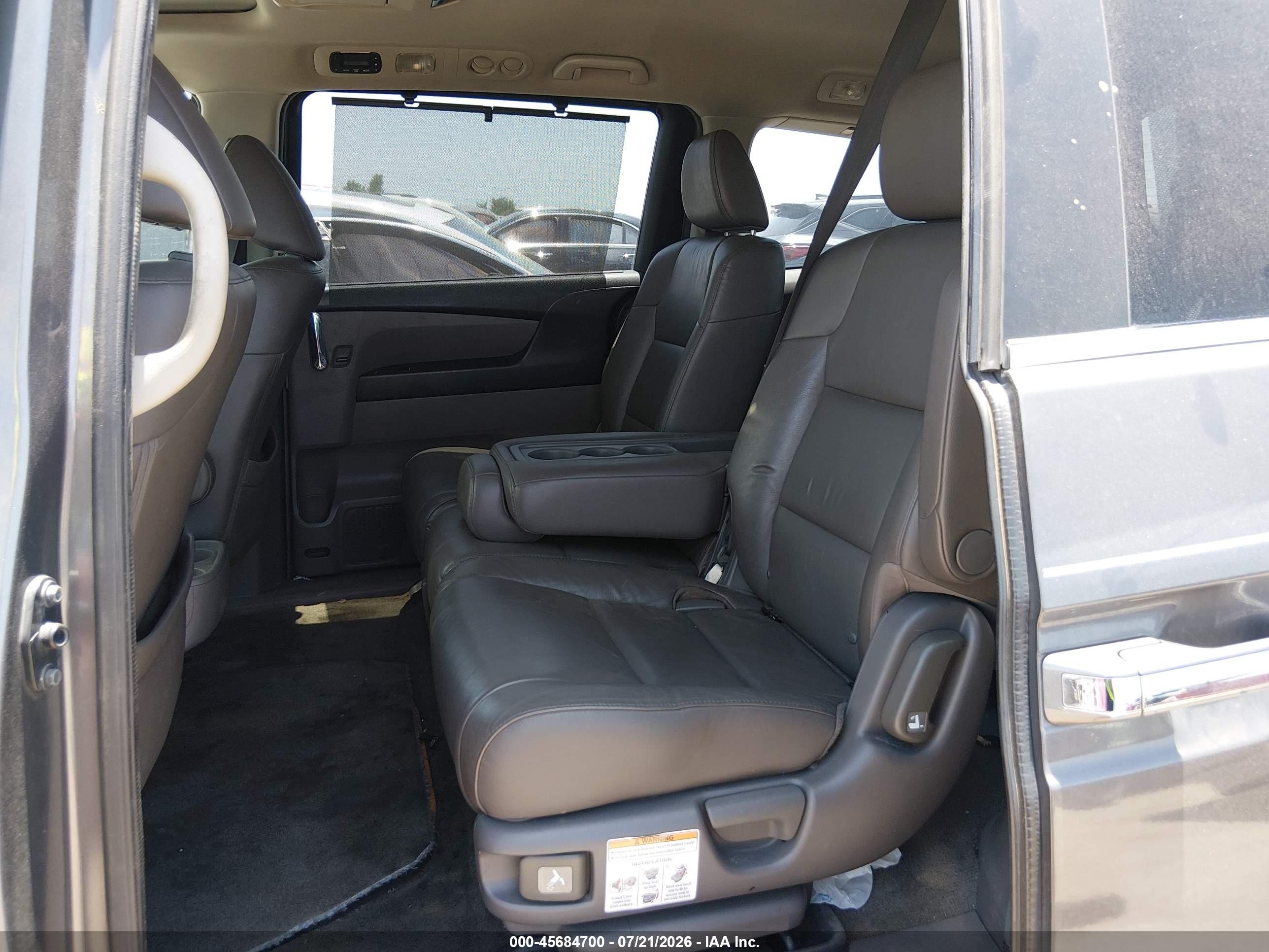 2015 Honda Odyssey Ex-l Gray vin: 5FNRL5H6XFB058938